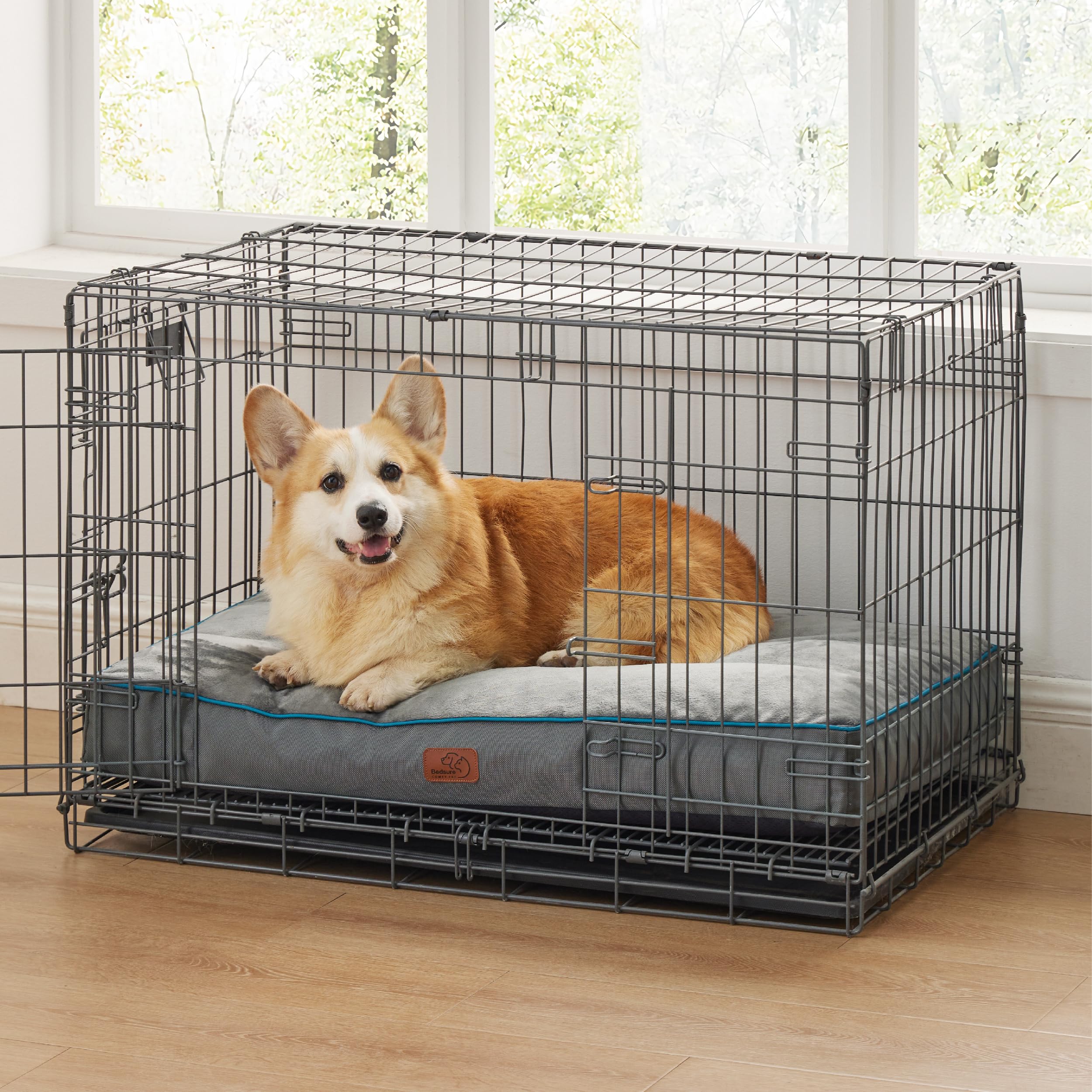 Bedsure Waterproof Dog Beds For Large Dogs - 4 Inch Thicken Up To 70Lbs L-Crate Pet Mat Pillows With Removable Washable Cover, G