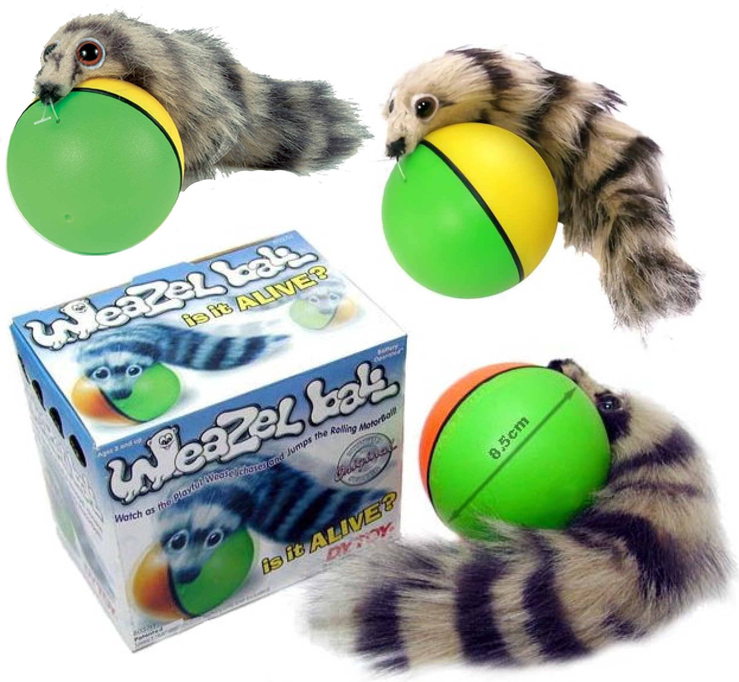 D.Y.Toy Weazel Ball - 3 Pack - Battery Operated Toy For Kids, Adults, Dogs Or Cats All Breeds
