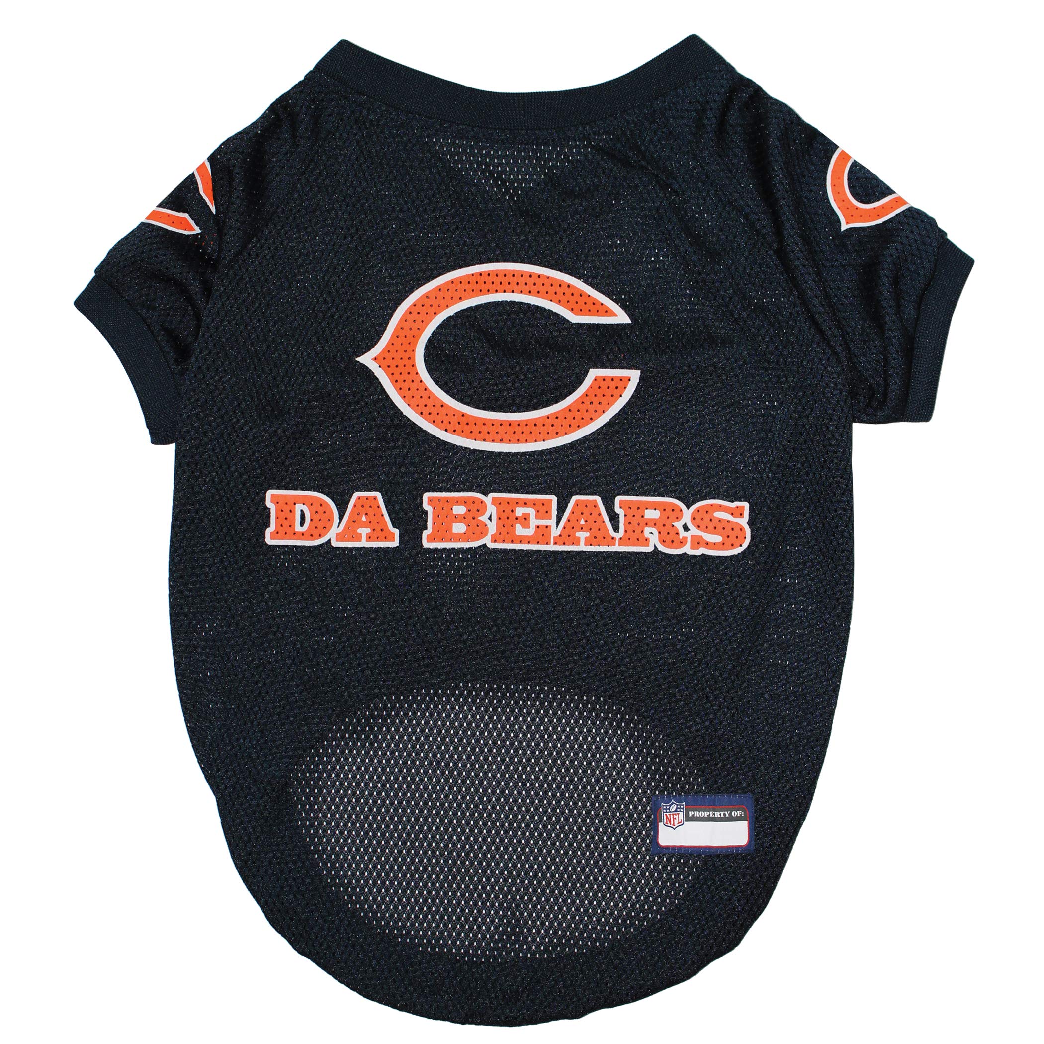 NFL Chicago Bears Raglan Jersey Da Bears - X-Large. Cutest Football Jersey for Dogs & Cats