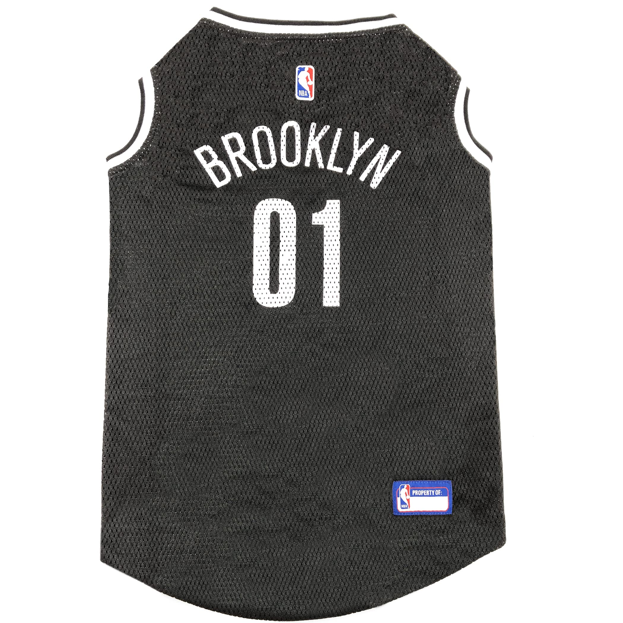 NBA PET Jersey Brooklyn NETS Basketball Dog Jersey, Medium. Best Licensed Basketball Jersey for The Real Four-Legged Fan!