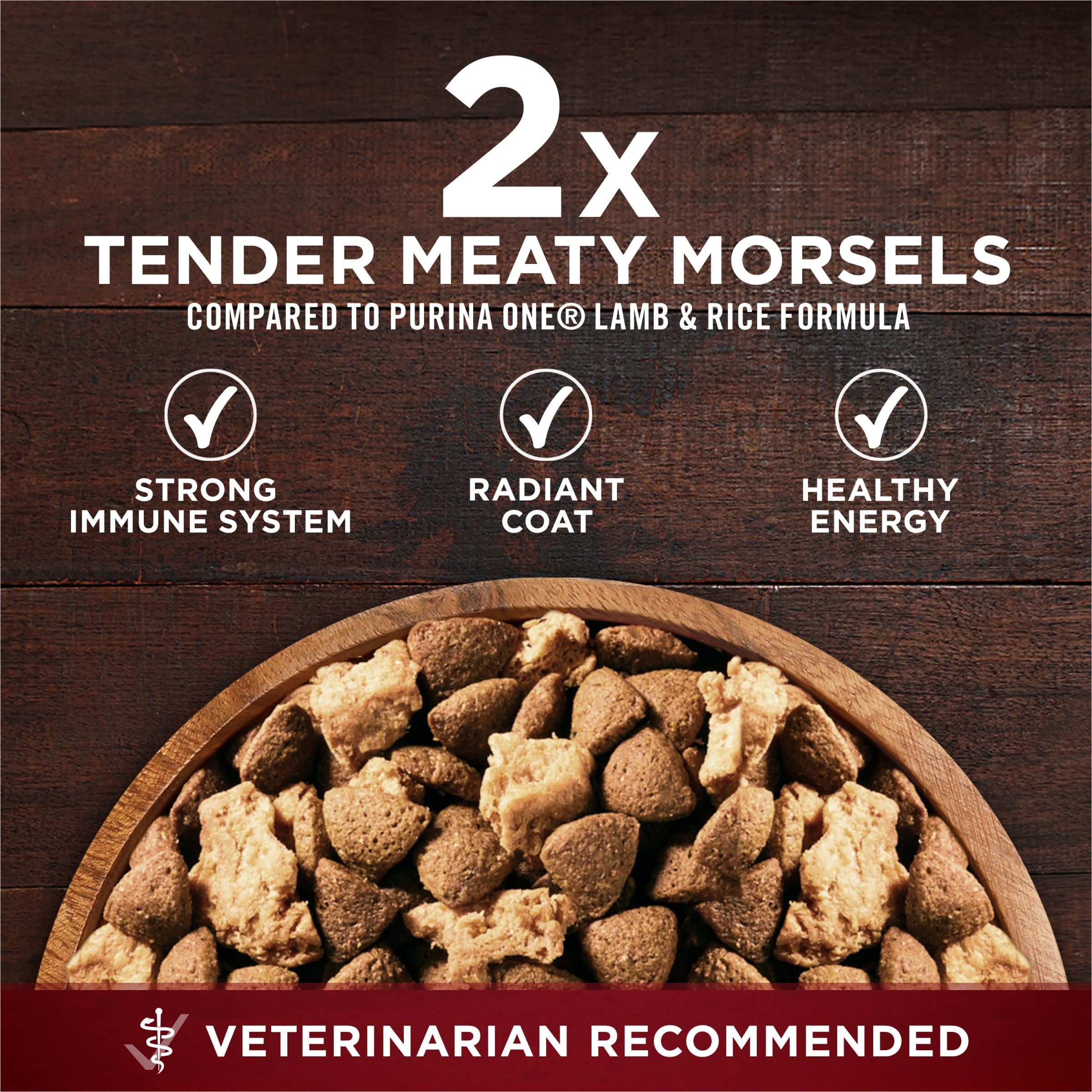 Purina One True Instinct Lean Muscle Support With Real Beef Natural With Added Vitamins, Minerals and Nutrients High Protein Dog