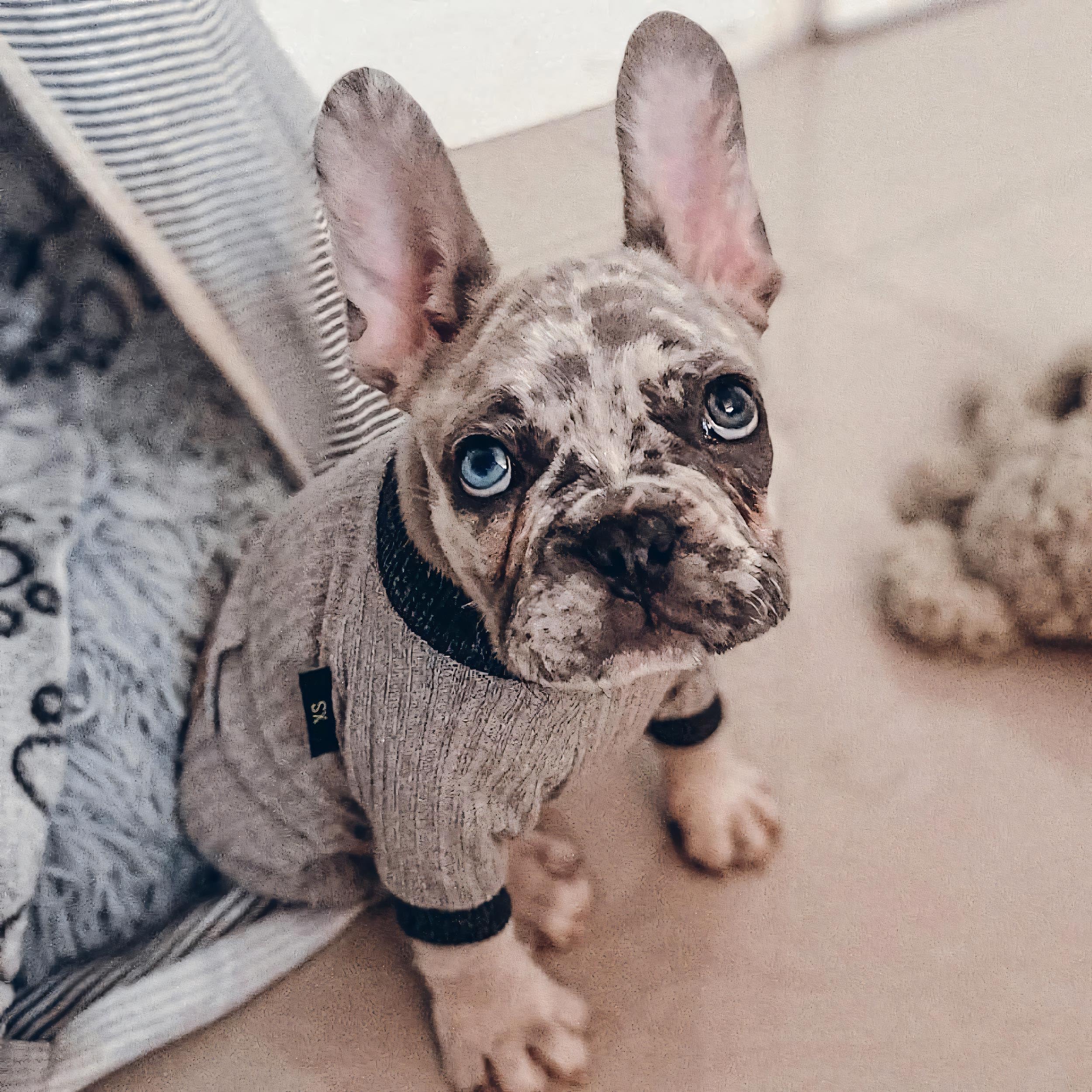 Fitwarm Lightweight Knitted Comfy Pet Clothes For Dog Pajamas Pjs Coat Jumpsuit Grey Xs