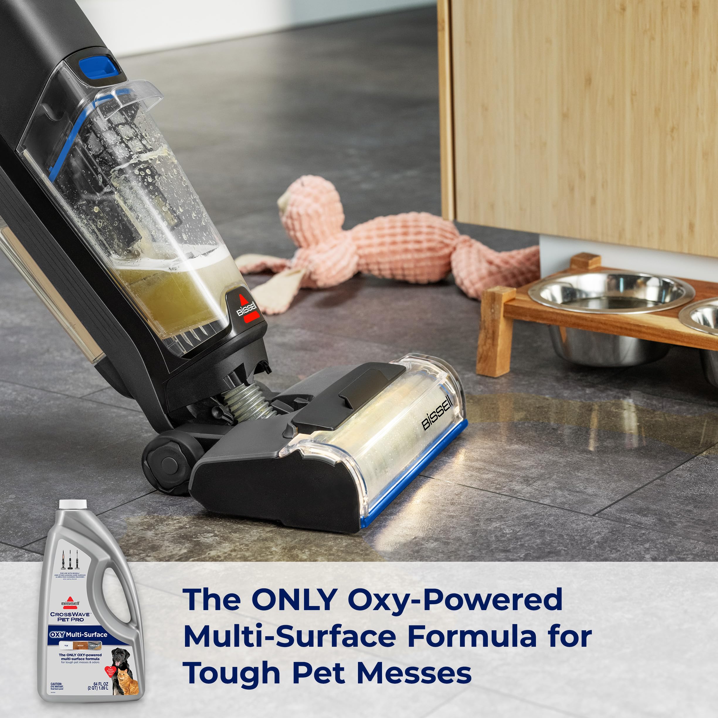 Bissell CrossWave PET PRO OXY Multi-Surface Cleaner, Model 40191, White/Gray