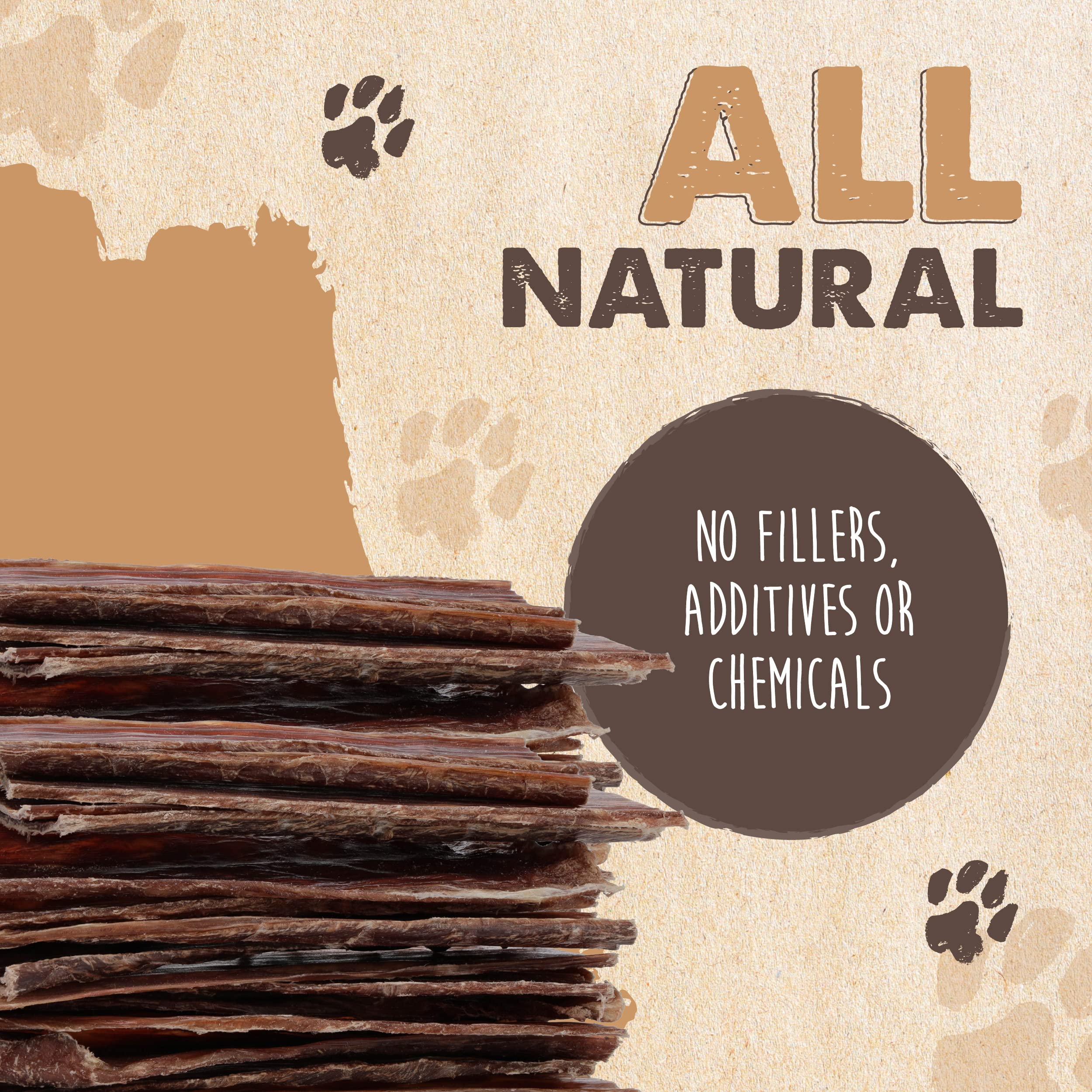 Mighty Paw Naturals Beef Gullet Jerky for Dogs | 100% Natural Beef Gullet Sticks for Small, Medium and Large Breeds. Natural Tre