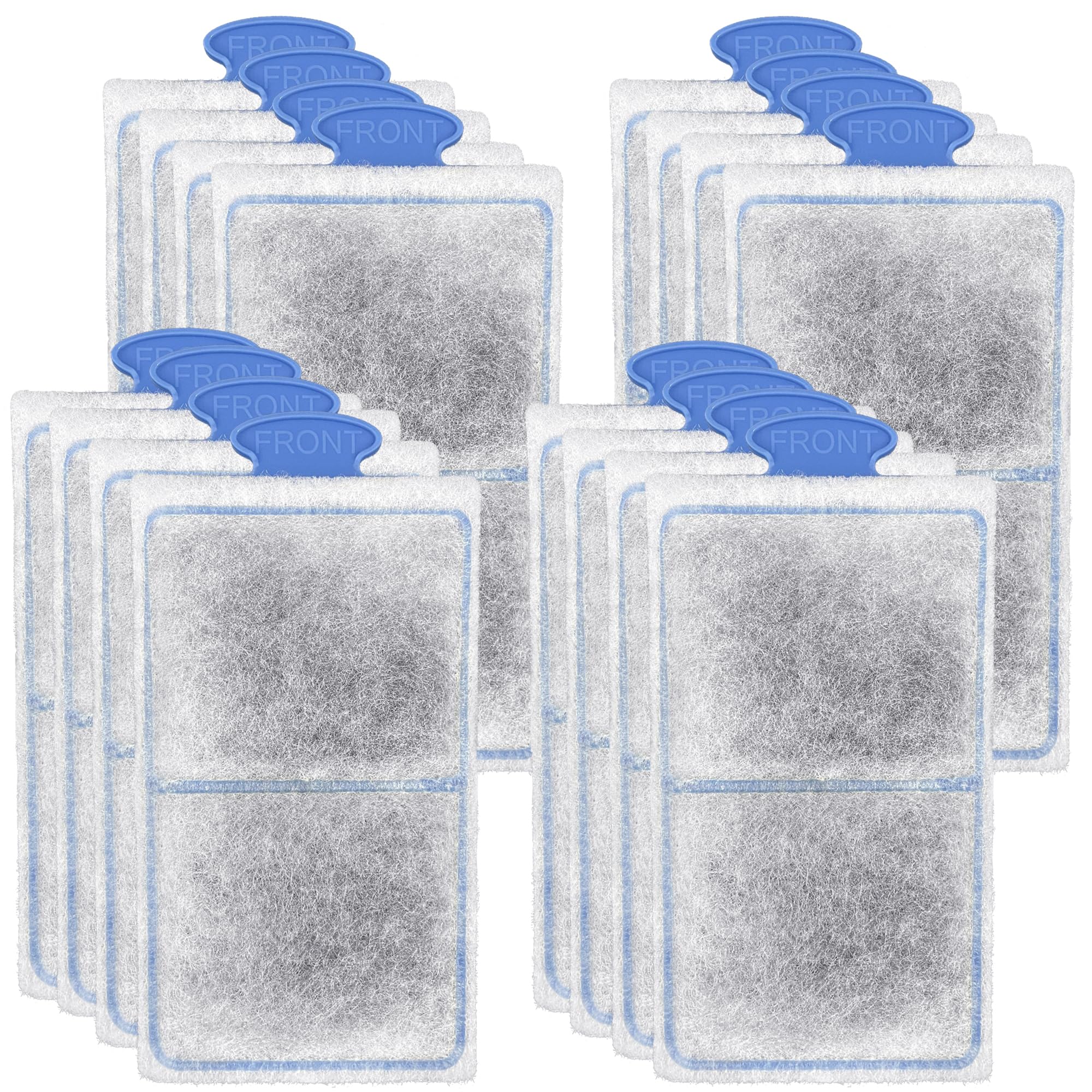 Driamor 16 Pack Filter Cartridges For Top Fin Pf-S Filters, Small Fish Tank Filters Cartridge With Zeolite Replacement Aquarium 