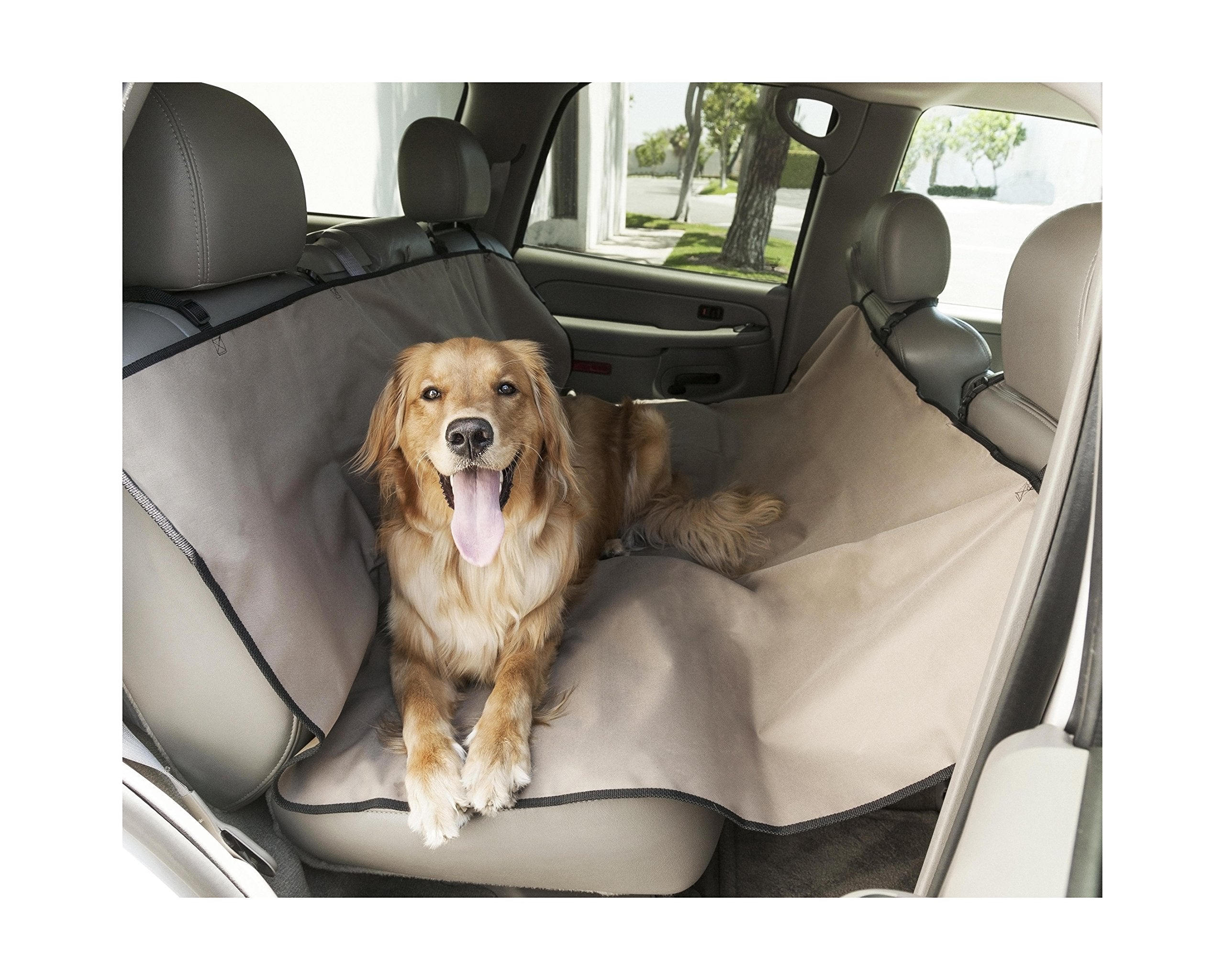 Tan Universal Waterproof Hammock Back Seat Cover By Majestic Pet Products