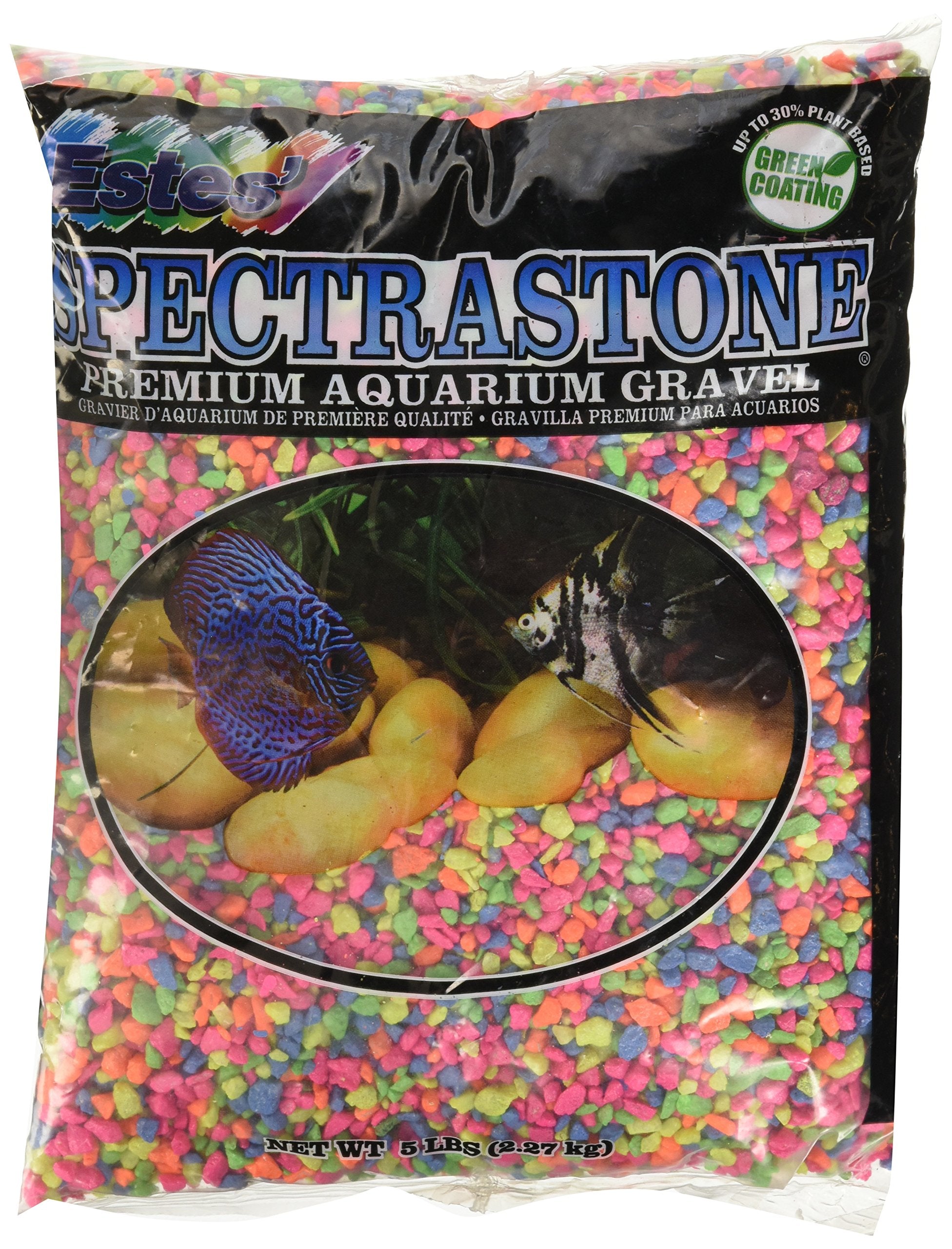 Spectrastone Permaglo Rainbow Aquarium Gravel For Freshwater Aquariums, 5-Pound Bag