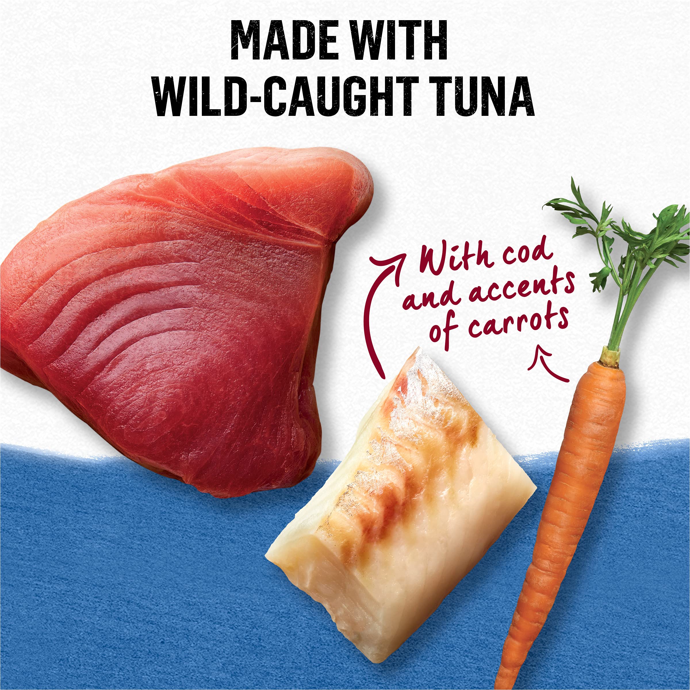 Purina Beyond Wild-Caught Tuna, Wild Alaskan Cod and Carrot Recipe In Wet Cat Food Gravy - (Pack of 12) 3 oz. Cans