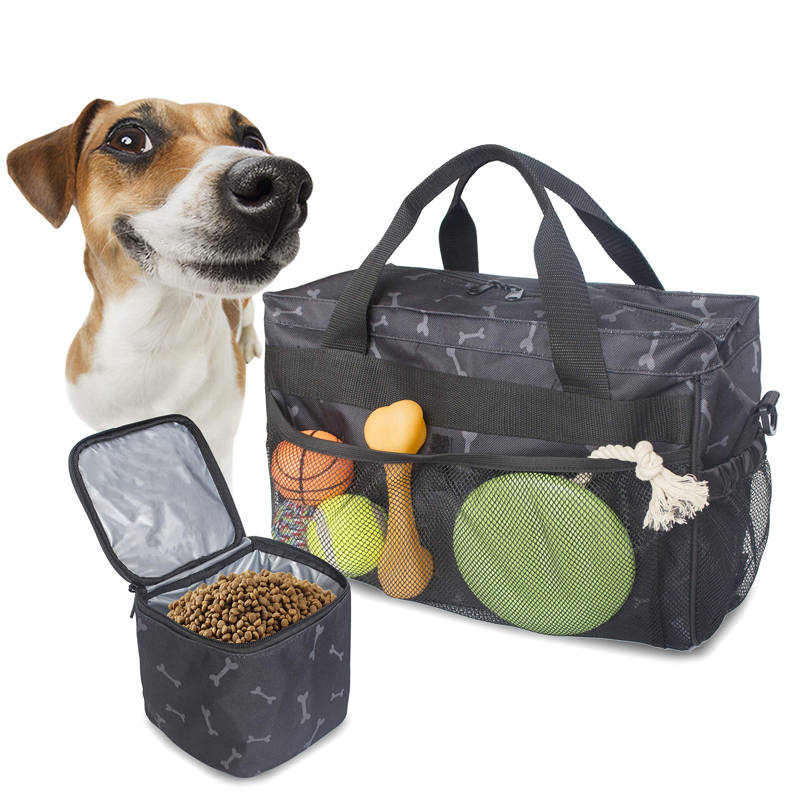 Mydays Dog Travel BagDog Travel Bag, Pet Luggage Suitcase Weekend Tote Carrier Collapsible Bowl, Pet Luggage Suitcase Weekend To