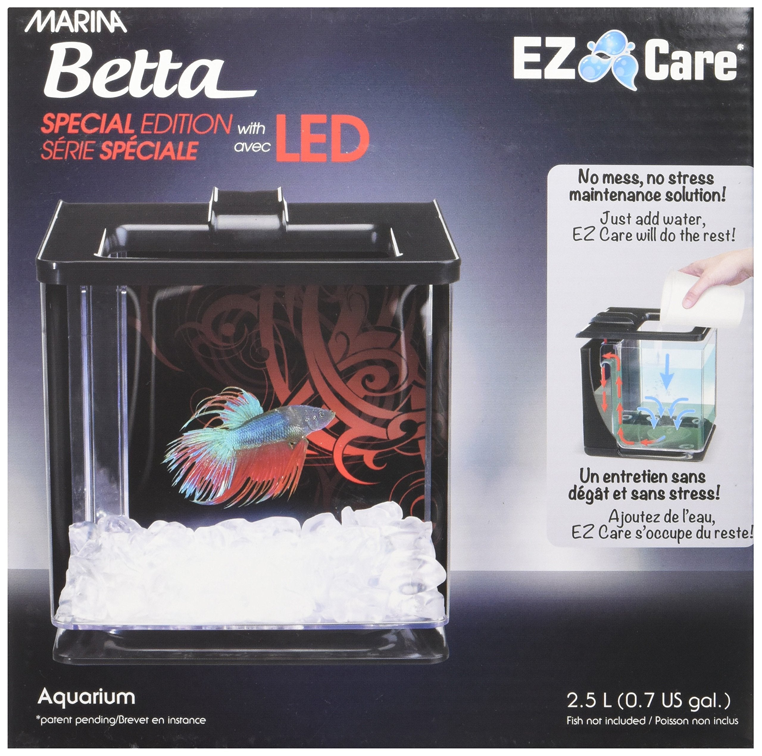 Marina Ez Care Betta Kit, Black With Led