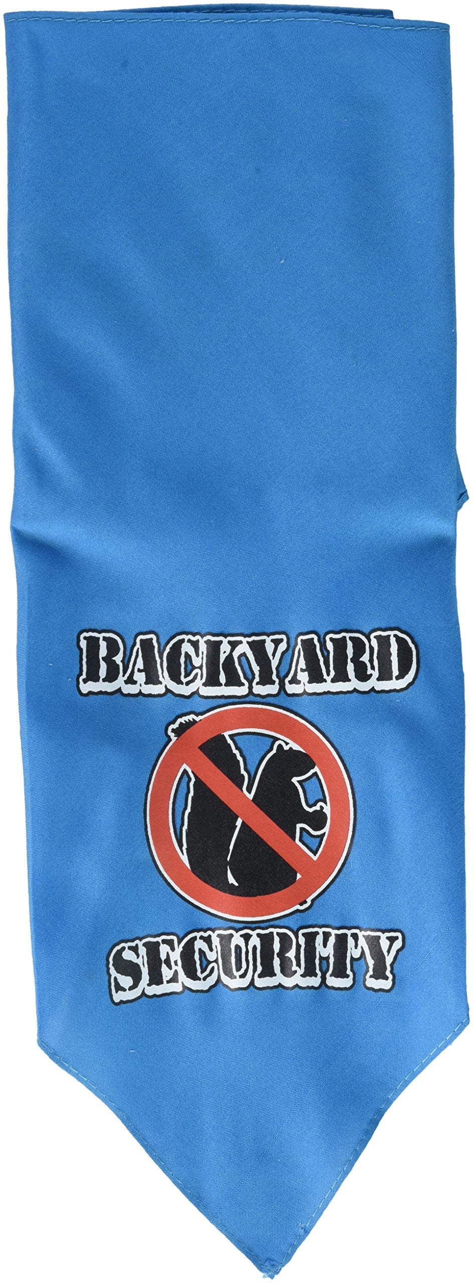 Mirage Pet Products Backyard Security Screen Print Bandana for Pets, Large, Turquoise
