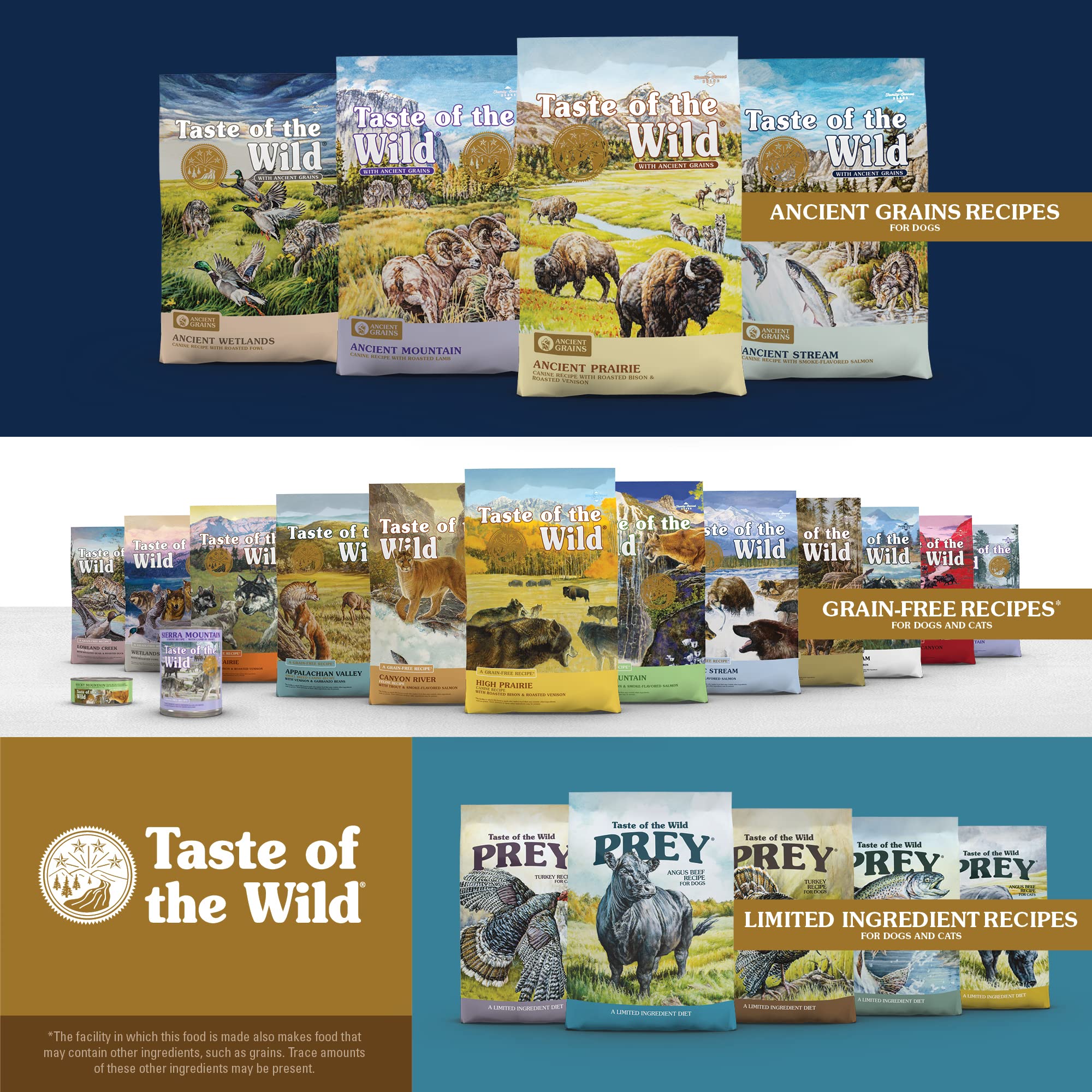 Taste of the Wild High Prairie Grain-Free Dog Food, Roasted Bison & Venison, 28 lb
