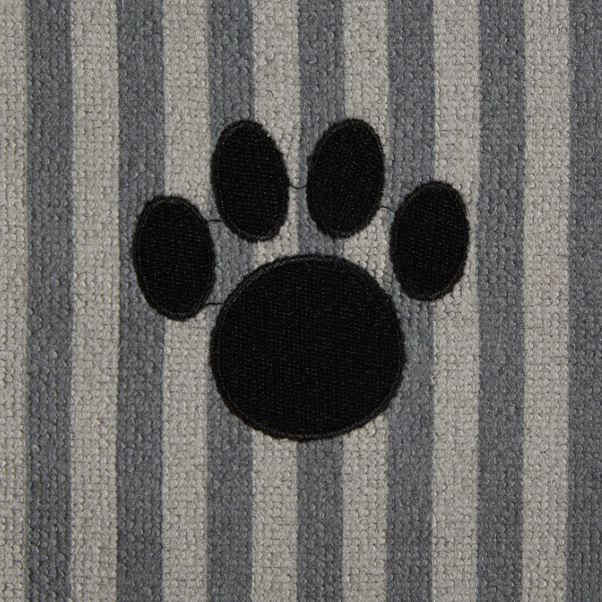 Bone Dry Pet Grooming Towel Collection Absorbent Microfiber X-Large, 41X23.5'', Striped Gray