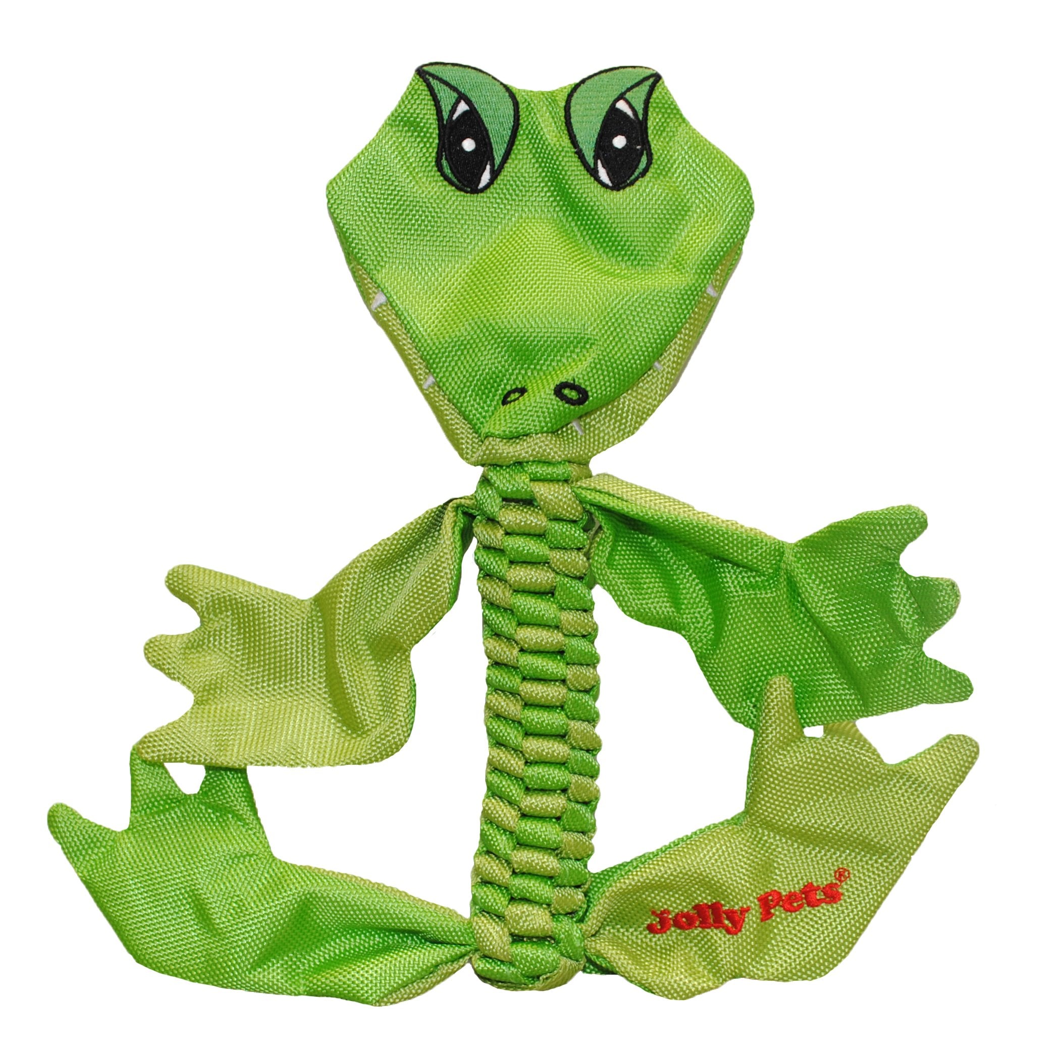 Jolly Pets Flathead Tug/Squeak Dog Toy, Alligator, Small (Fha5)
