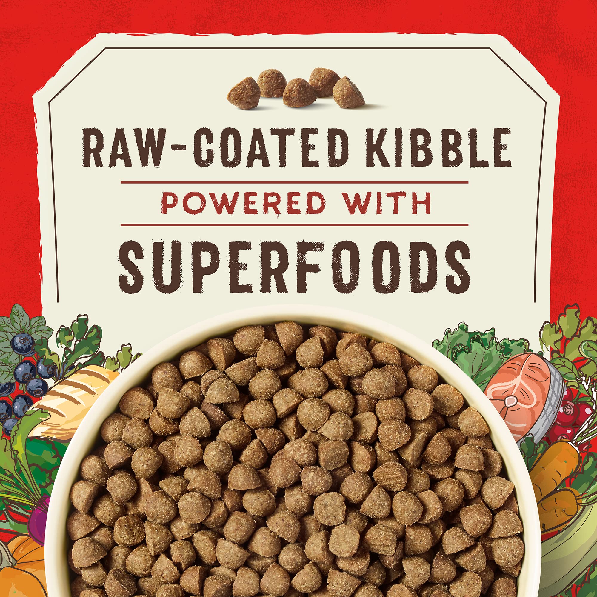 Stella & Chewys SuperBlends Raw Coated Wholesome Grains Puppy Cage-Free Chicken & Wild-Caught Salmon Recipe with Superfoods, 3.