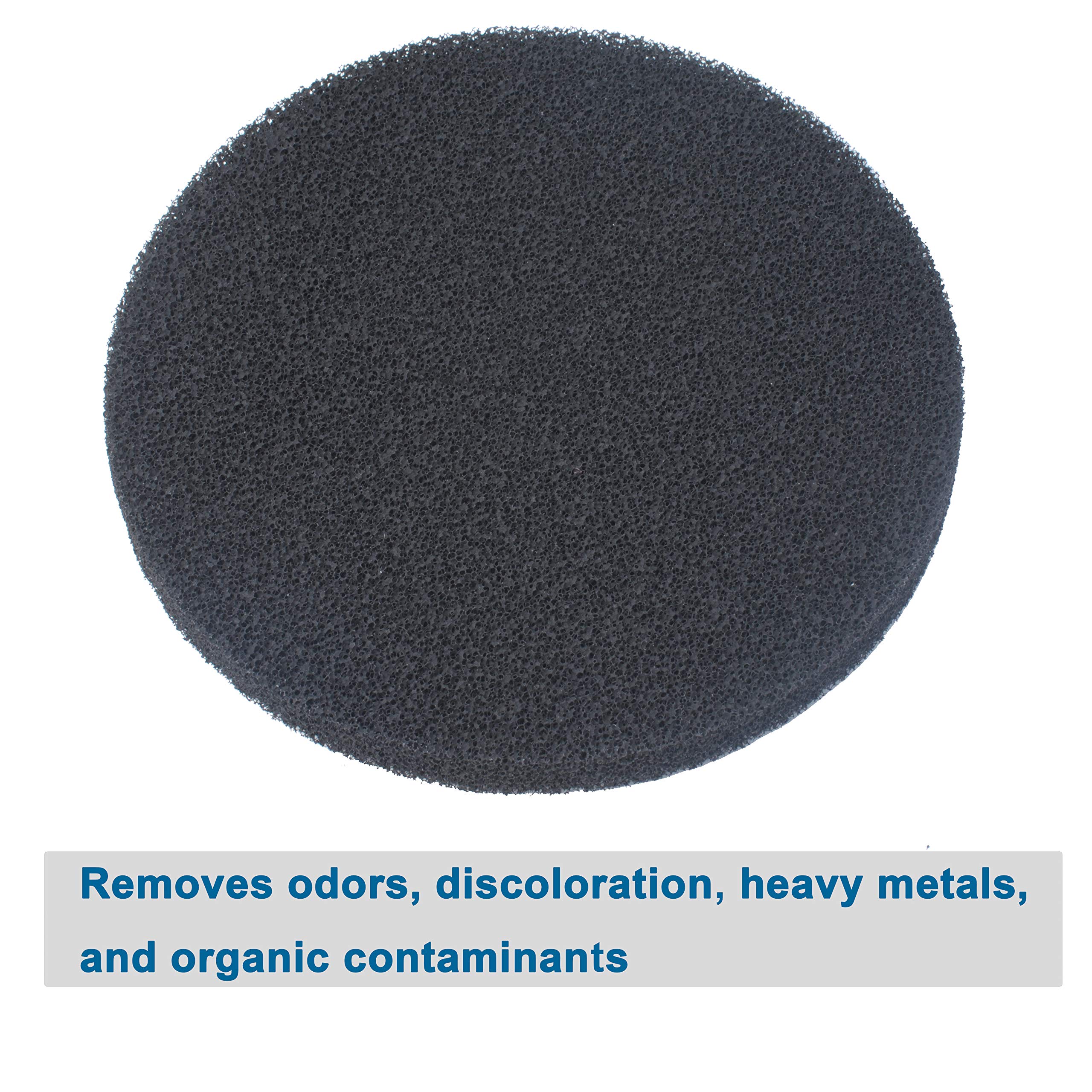 Fx4 Carbon Filter Pads Compatible With Fluval Fx5 / Fx6 Canister Filter,Replacement Carbon Impregnated Foam Pads Pack Of 6