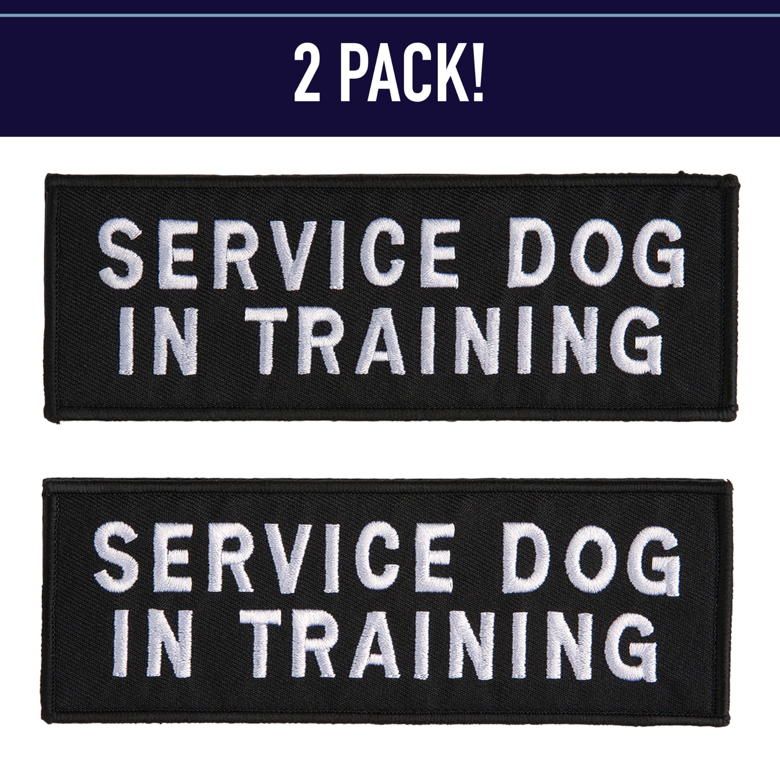 Leash Boss Service Dog Patches for Harness | hook and loop Patches for Dog Harness or Vest | Do Not Pet Patch, Dog in Training,