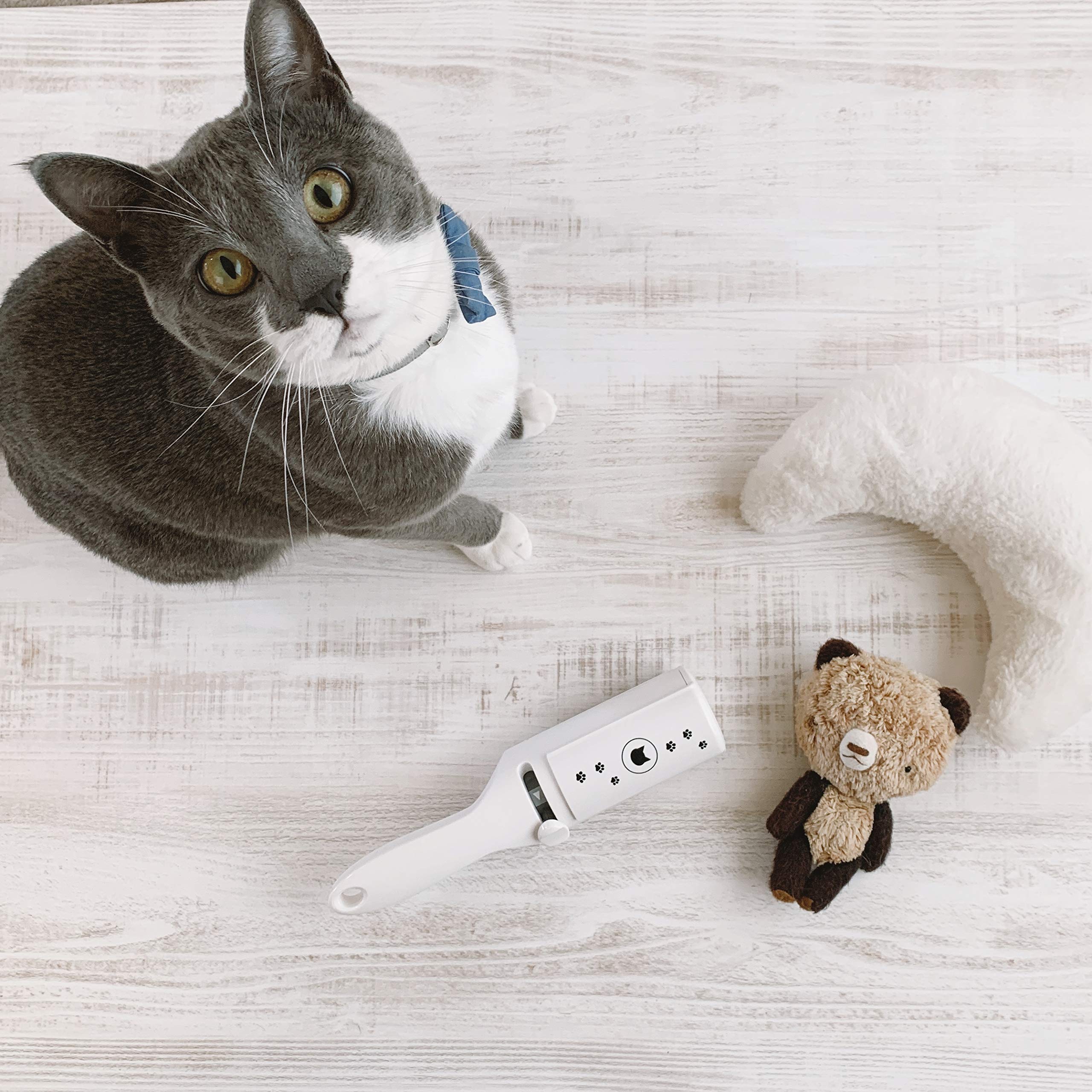Necoichi Purrfection Neat & Easy Cat Hair Pet Hair Remover, Textured Microfibers Trap Fur & Lint Fast, Made In Japan