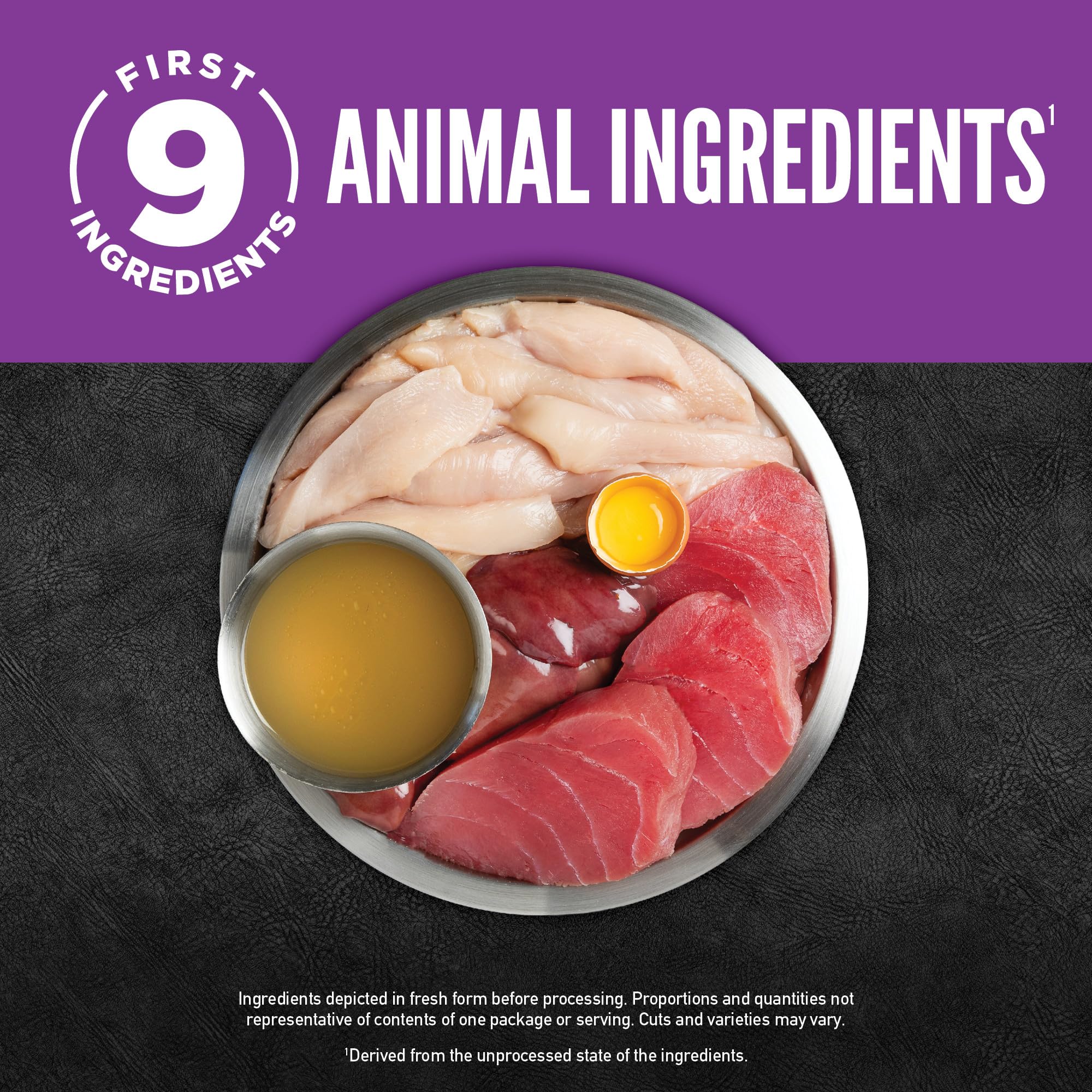 ORIJEN Chunks & Shreds Wet Cat Food Chicken and Tuna Kitten Entr  e 3oz Cans (12 Count)