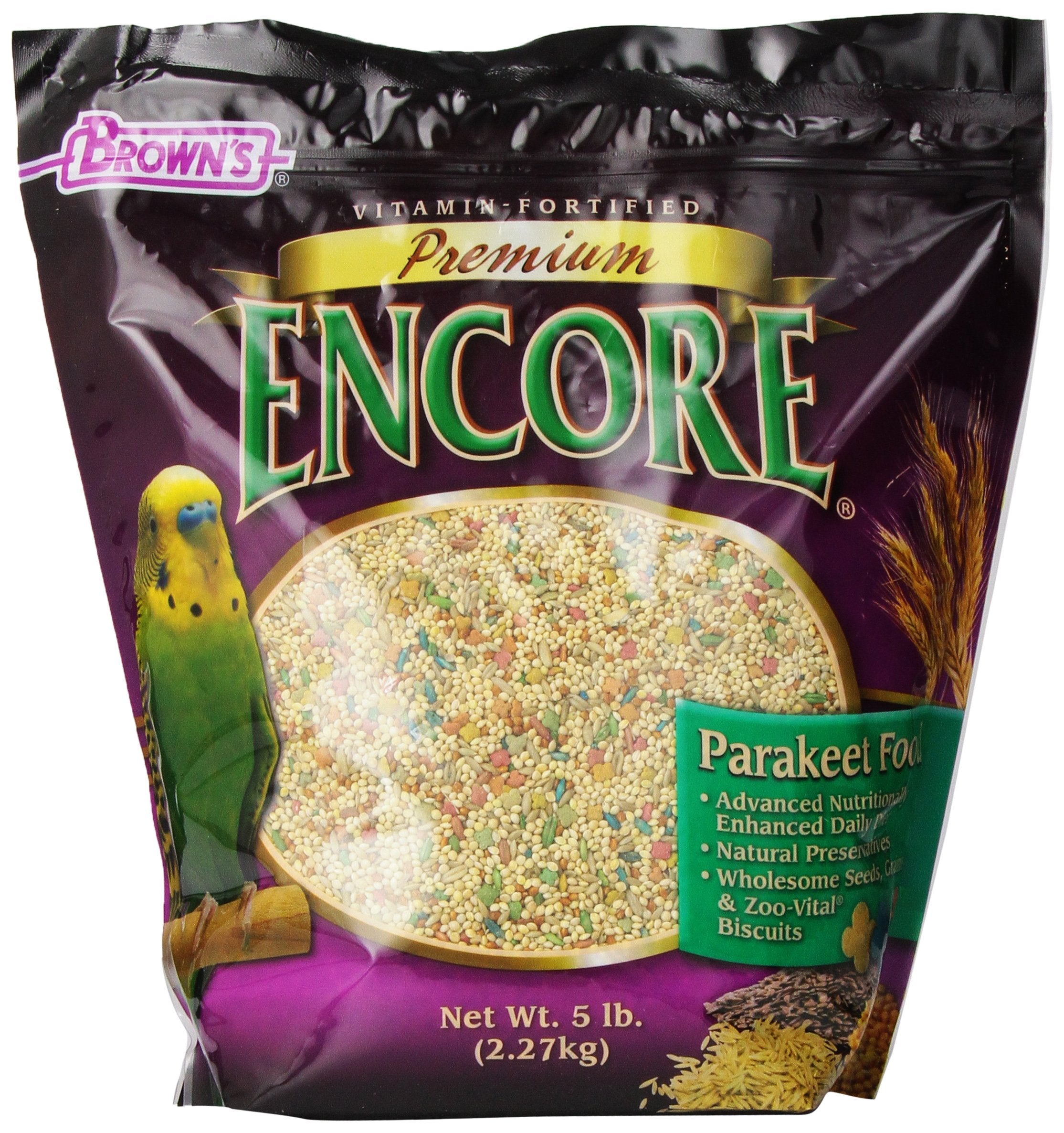 F.M. BrownS Encore Parakeet Food, 5-Pound