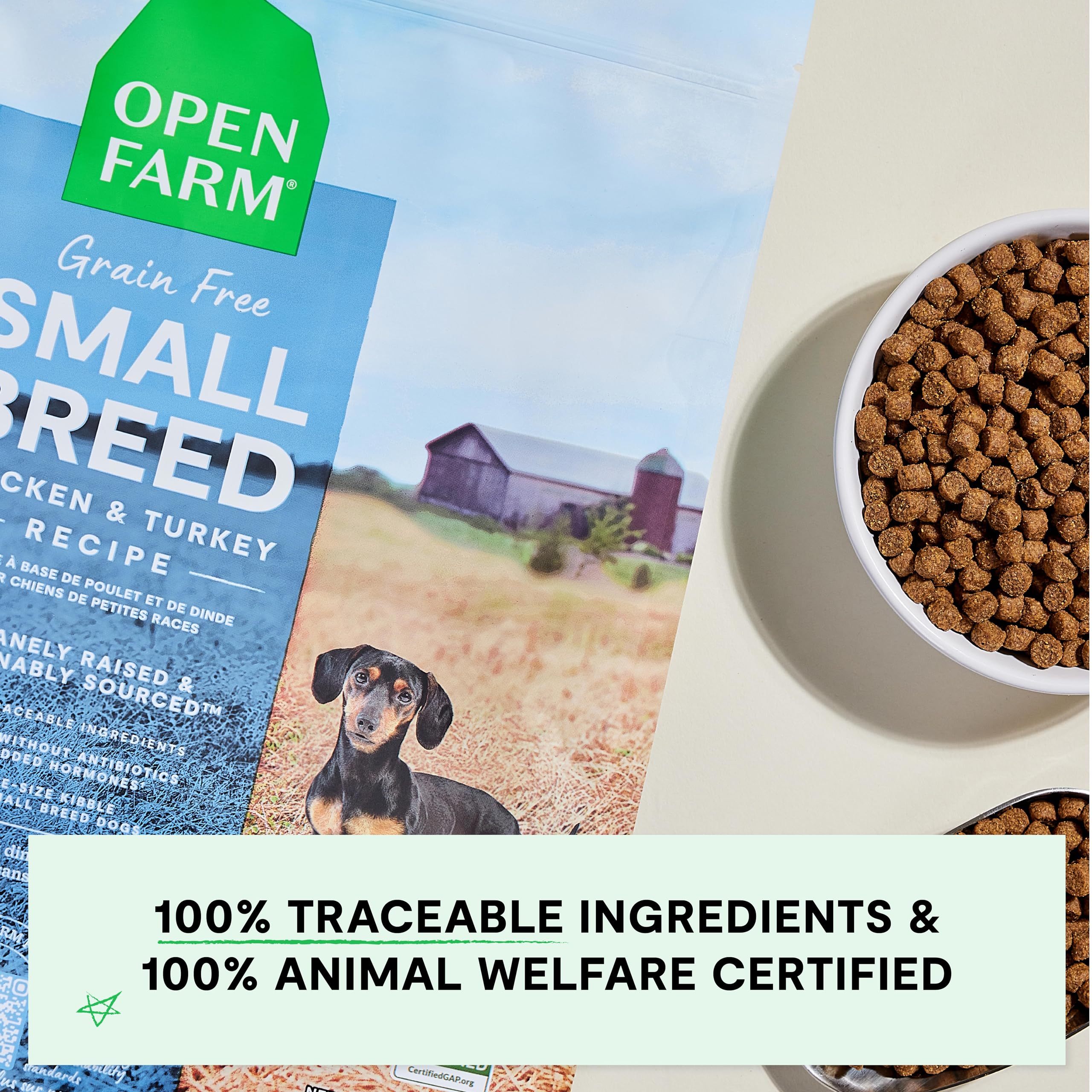 Open Farm Grain-Free Dry Dog Food for Small Breeds, High Protein with Ethically Sourced Ingredients, No Artificial Flavors or Pr