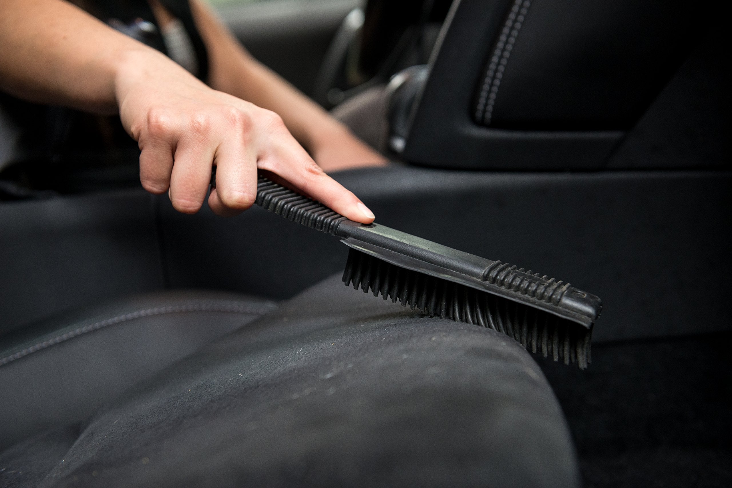 Chemical Guys Acc_S06 Professional Rubber Pet Hair Removal Brush, (Great For Cars, Trucks, Suvs, Rvs, On-The-Go, Home, Furniture, & More) Black