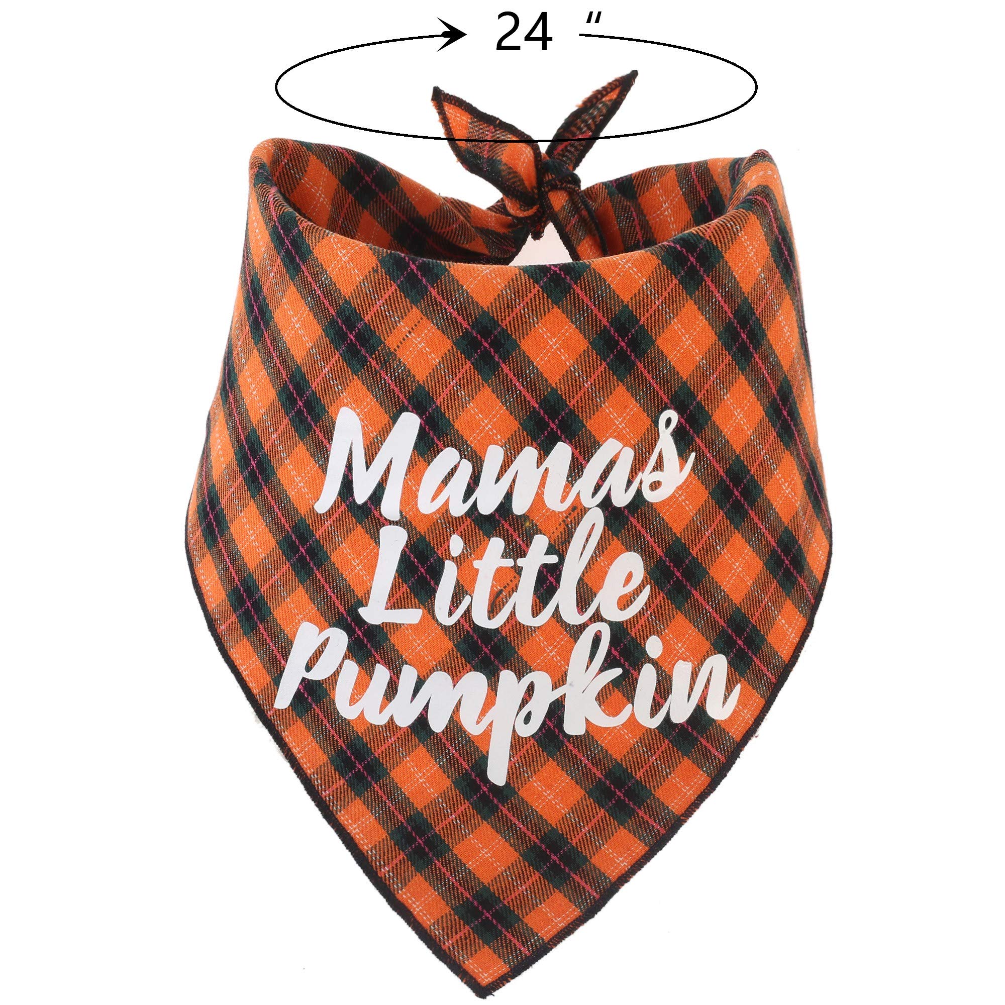 Thanksgiving Dog Plaid Bandana Pack Of 2