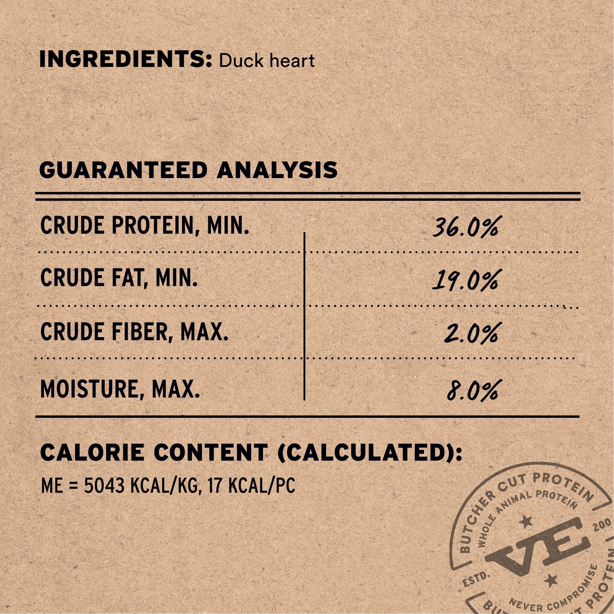 Vital Essentials Duck Hearts Dog Treats, 10 oz | Freeze-Dried Raw | Single Ingredient | Premium Quality High Protein Training Tr