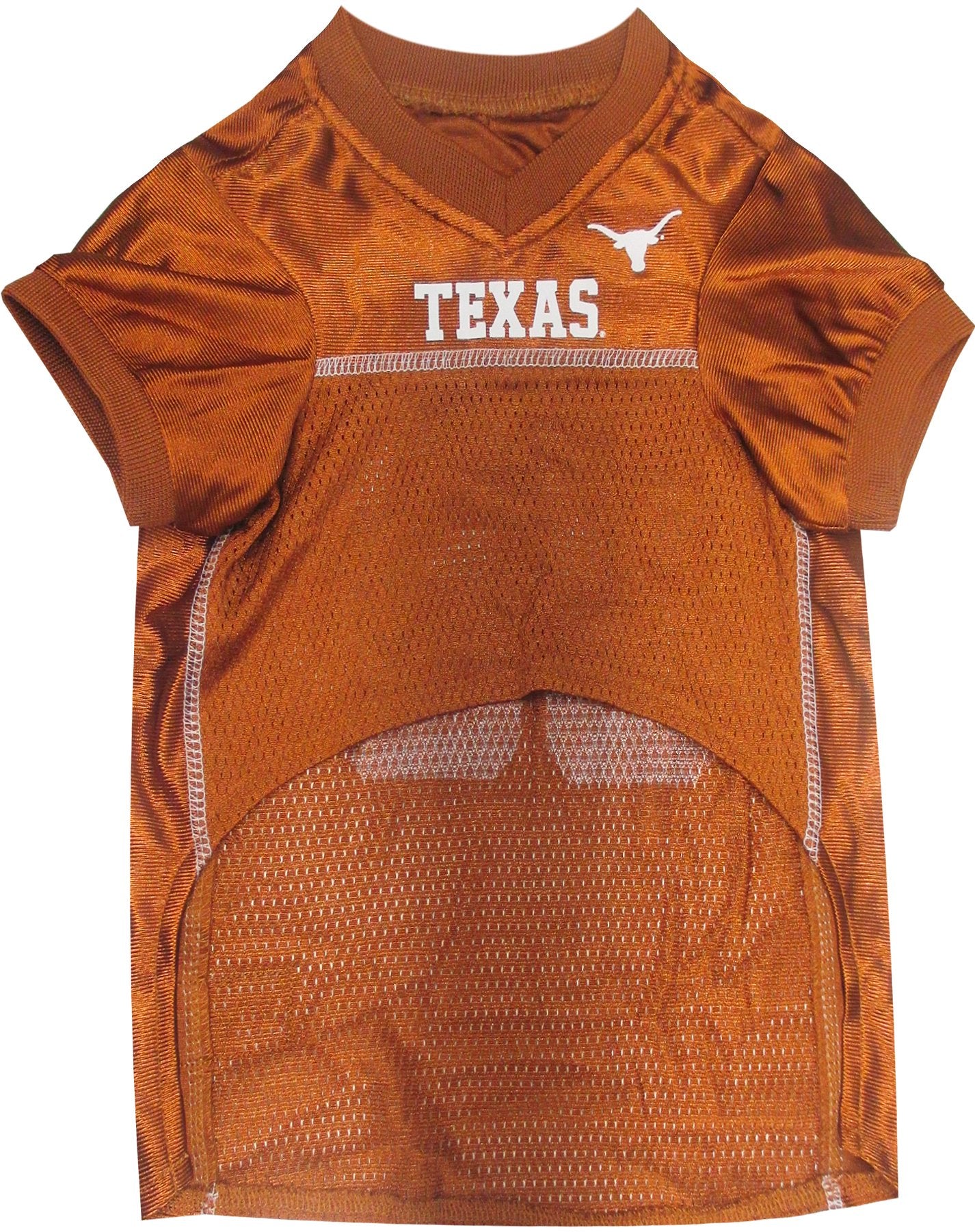 Pets First NCAA College Texas Longhorns Mesh Jersey for DOGS & CATS, Size X-Small, Licensed Dog Jersey with your Favorite Footba