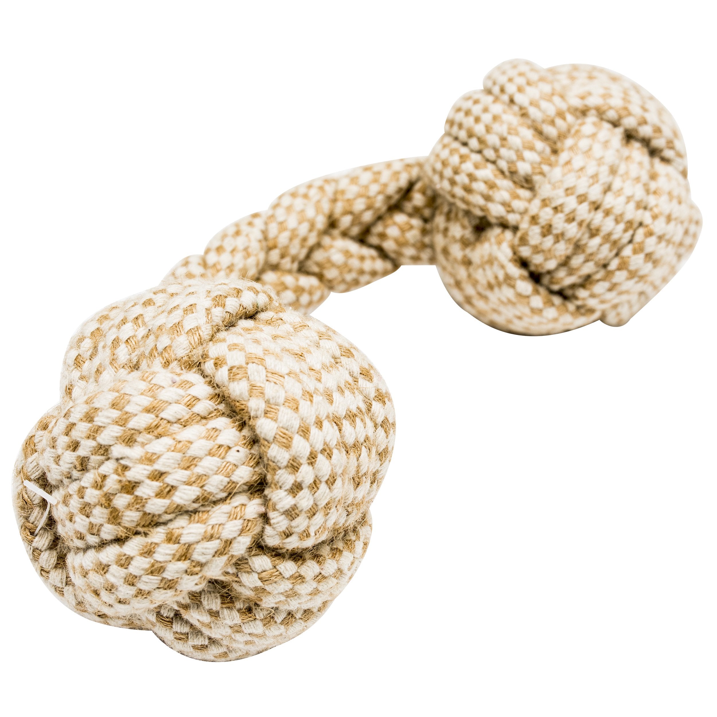 Franklin Sports Pet Supply Natural Rope Dog Toys - 4 Pack - Play Fetch - Tug Of War - Dog Teething - Puppy Chew - Puppy - Teething Toy - Tug Rope - Tug Toy