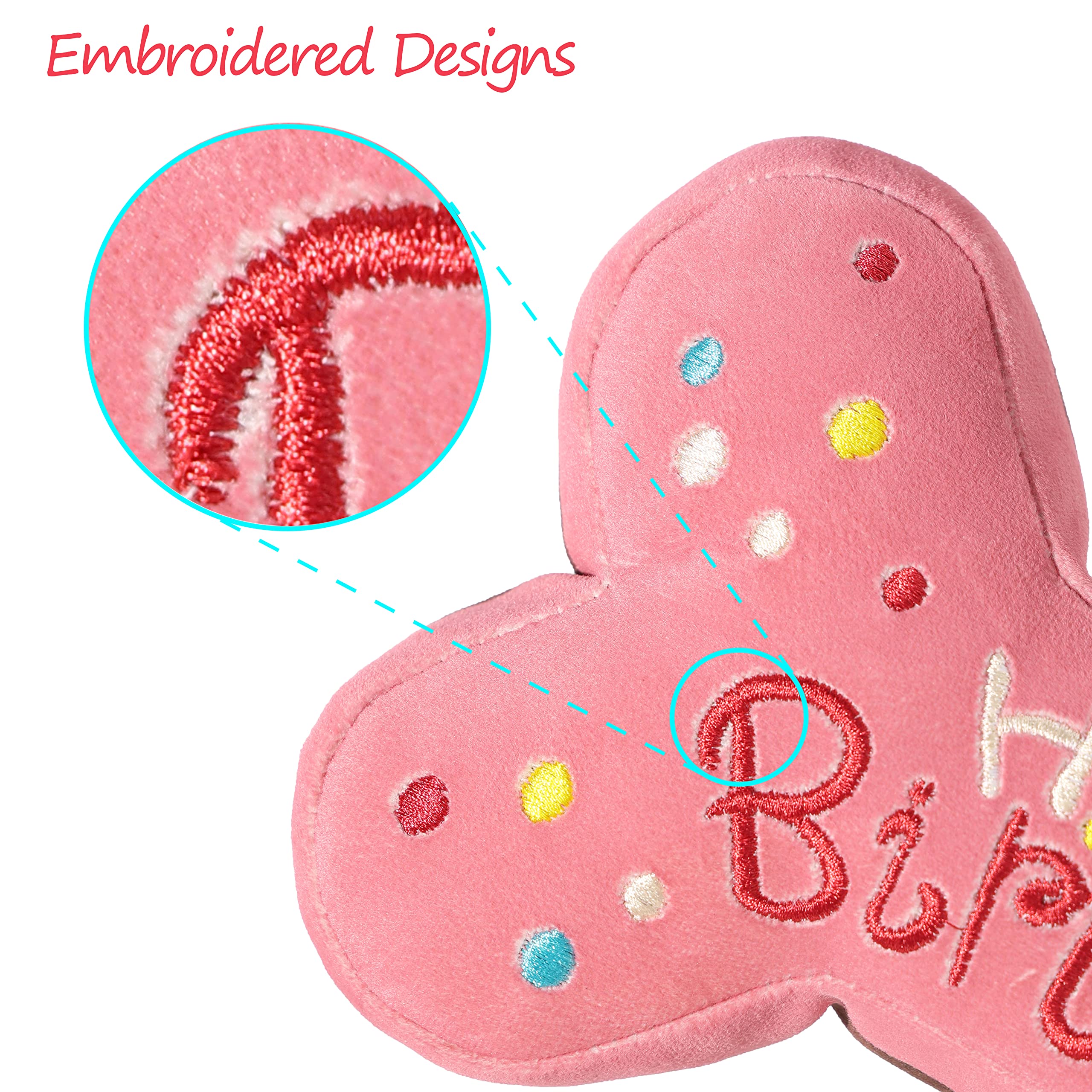 Tamu Style Dog Birthday Toys For Small Medium And Large Breeds, Soft Cotton Filled Squeaky Play, Cute Bone Shape Cake, Fun Gift