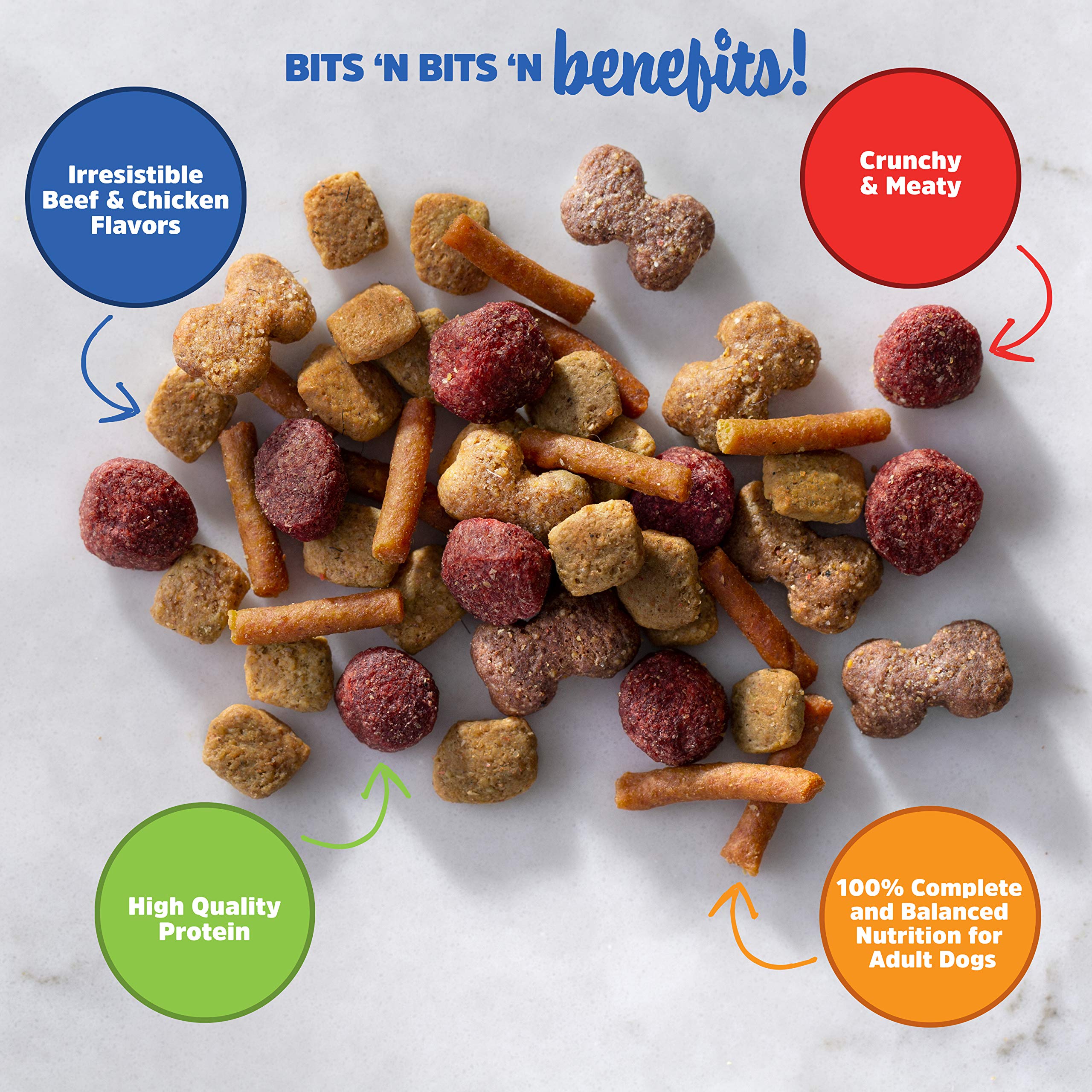 Kibbles N Bits Small Breed Mini Bits Savory Beef & Chicken Flavors Dog Food, 16-Pound