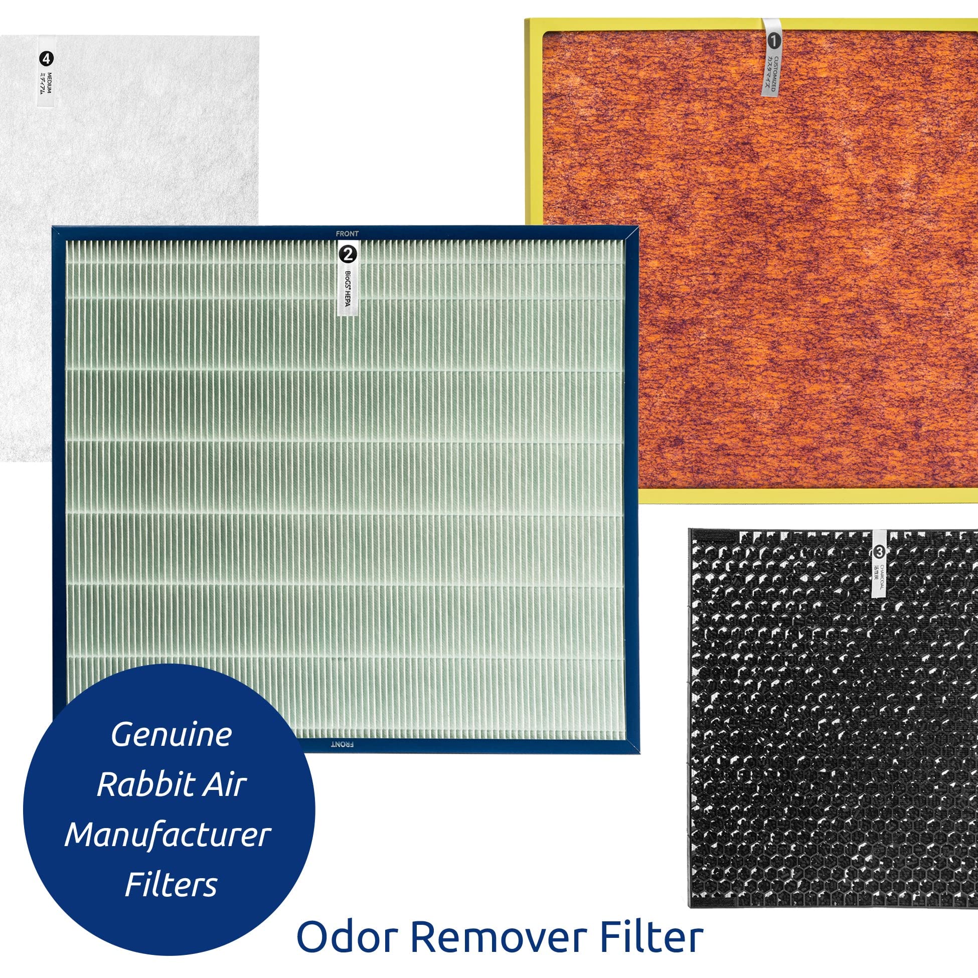 Rabbit Air, A3 Air Purifier Filter Replacement For Model Spa-1000N Filter Kit, Includes Activated Carbon And Hepa Filter Replace