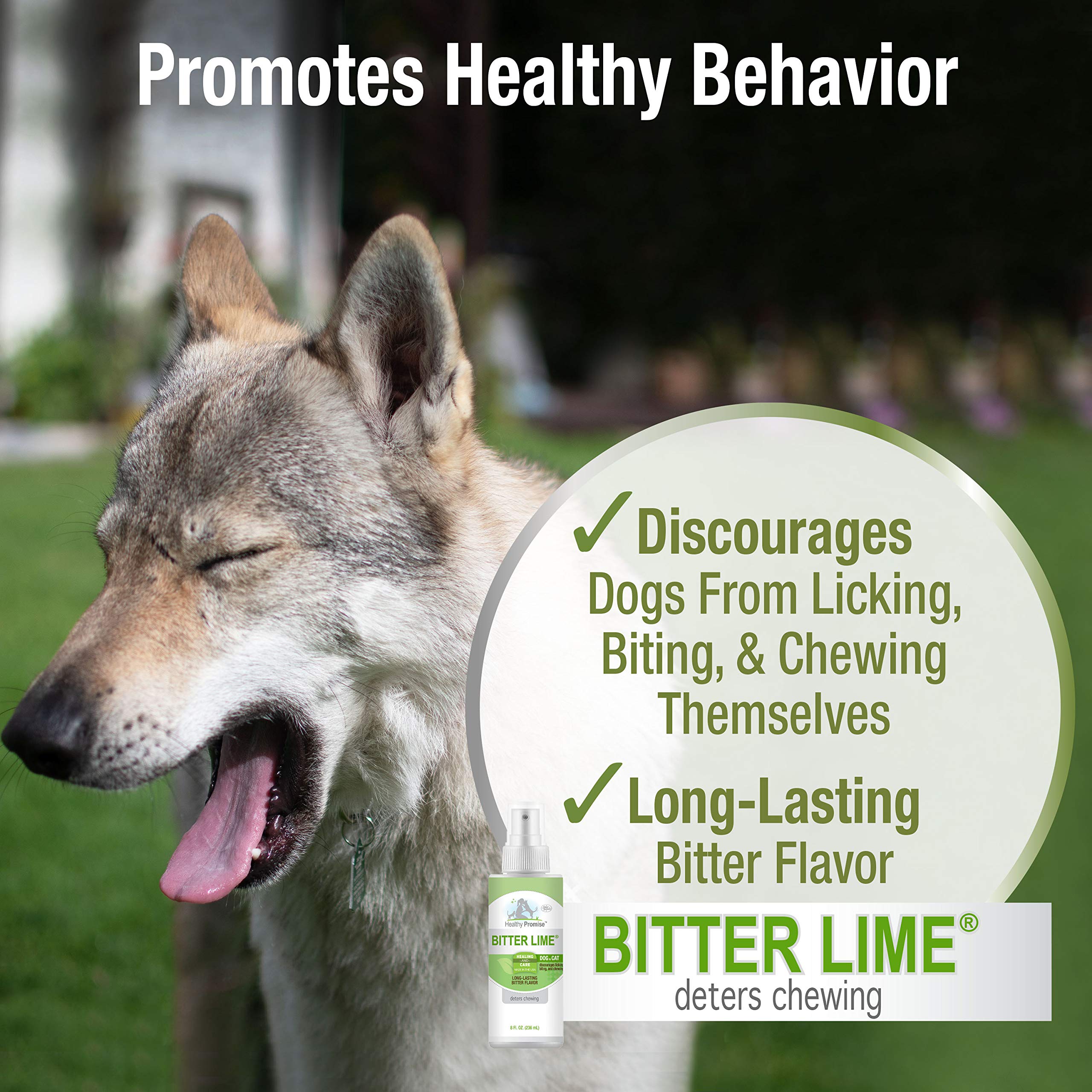 Four Paws Healthy Promise Bitter Lime Anti Chew Spray For Dogs And Cats Bitter Lime Flavor 8 Ounces