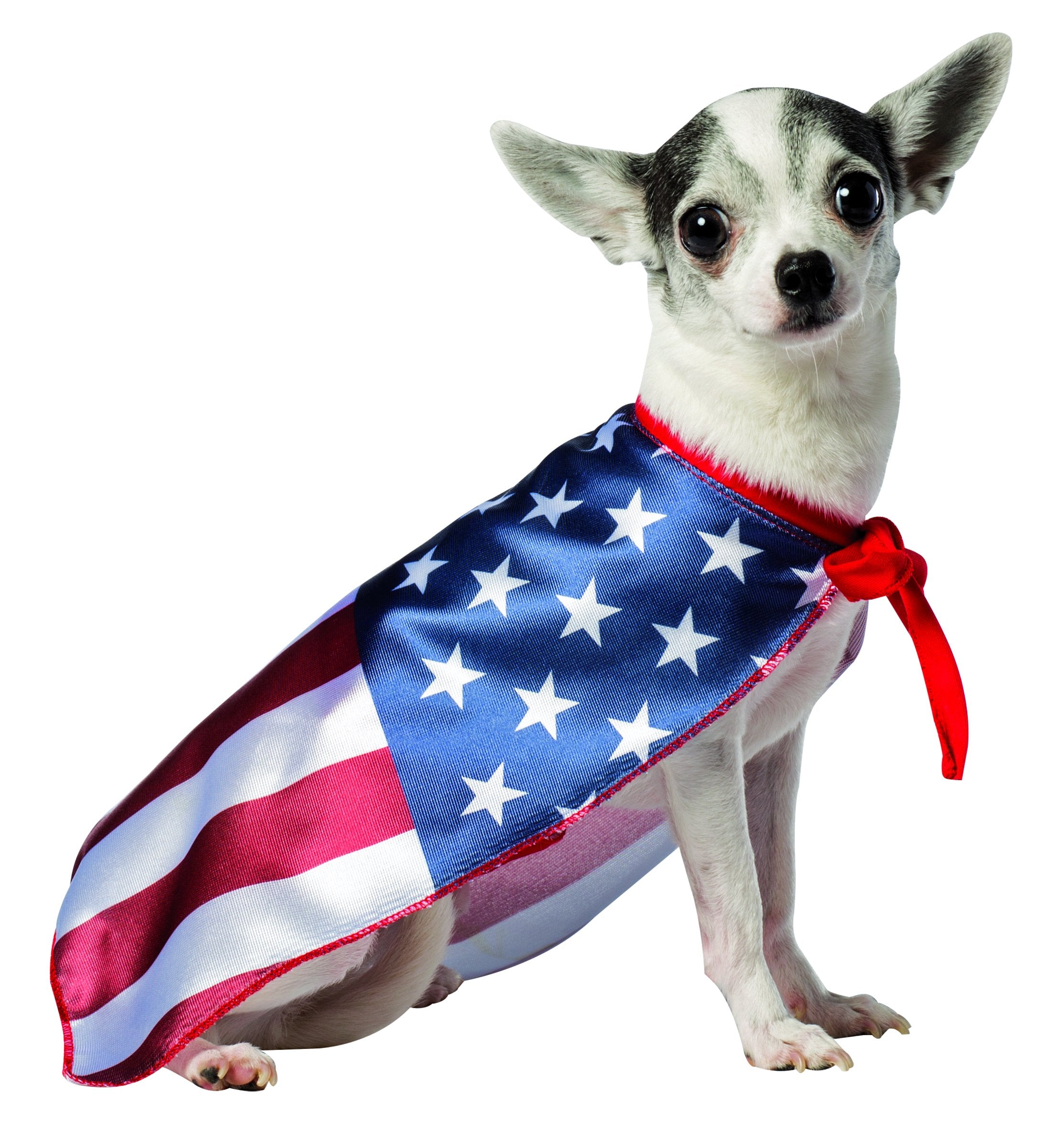 Rasta Imposta USA Flag Cape for Dogs, Small