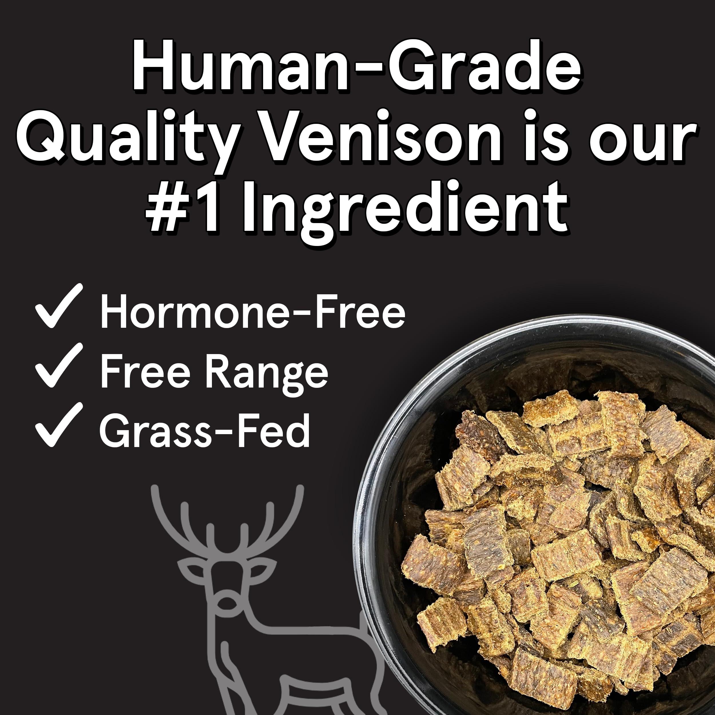 TRMC Real Meat Dog Foods (Venison, 2lb) (2lb-VDF)