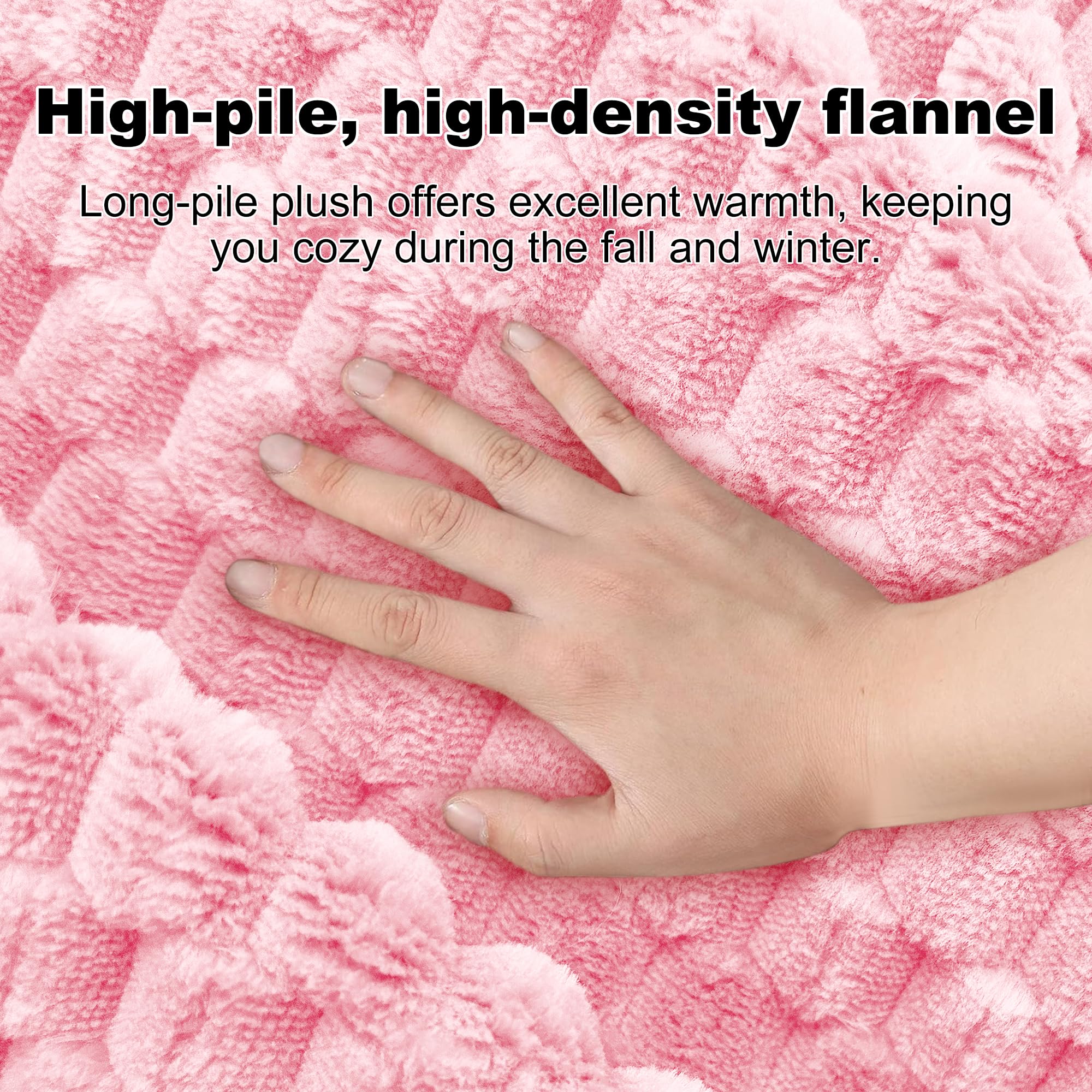 Dog Bed Crate Mat, Soft Durable Washable Anti-Slip Kennel Pad for Dogs & Cats, Reversible (Pink, S(24*18*1.5))