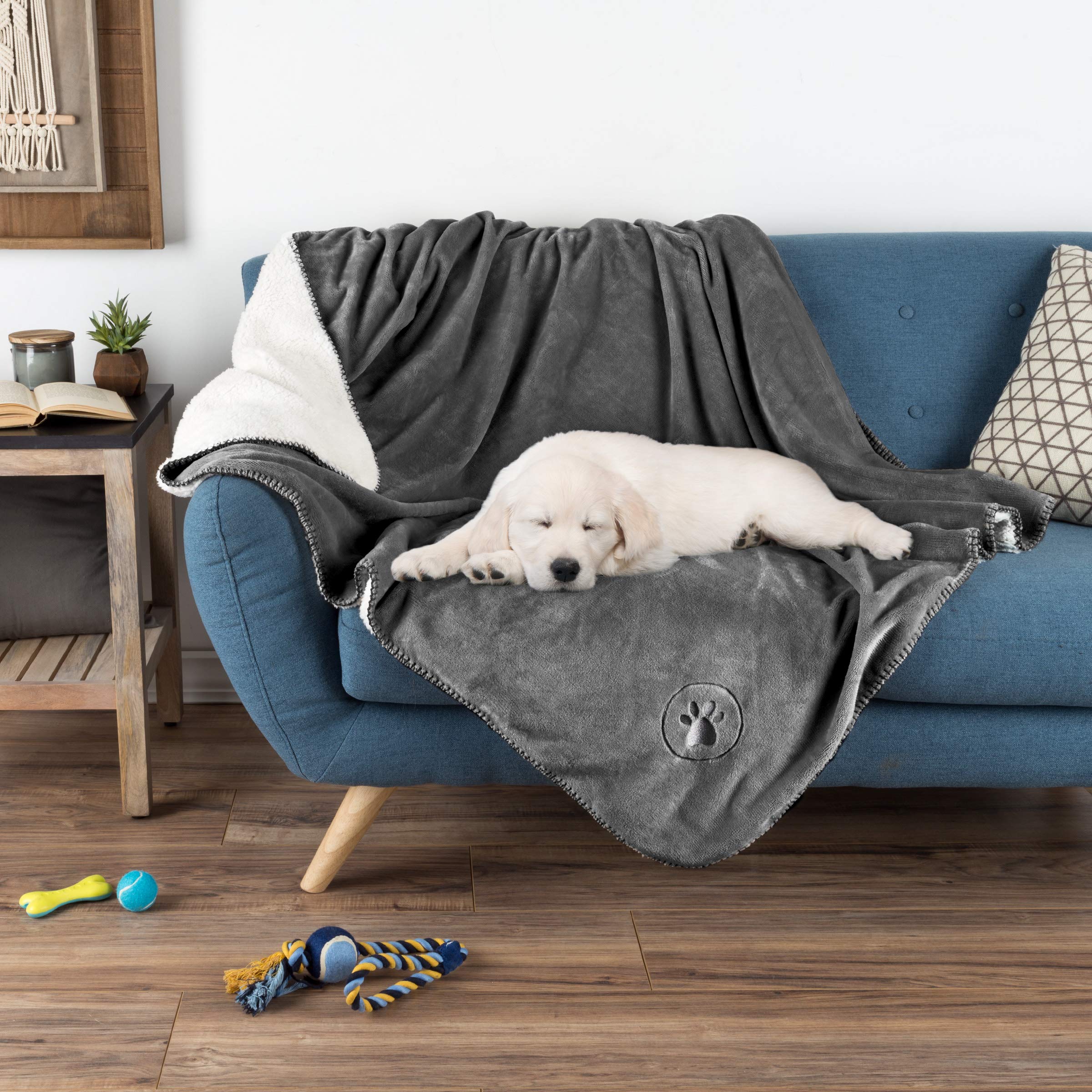 Waterproof Pet Blanket Collection- Reversible Throw Protects Couch, Car, Bed From Spills, Stains, Or Fur - Dog And Cat Blankets