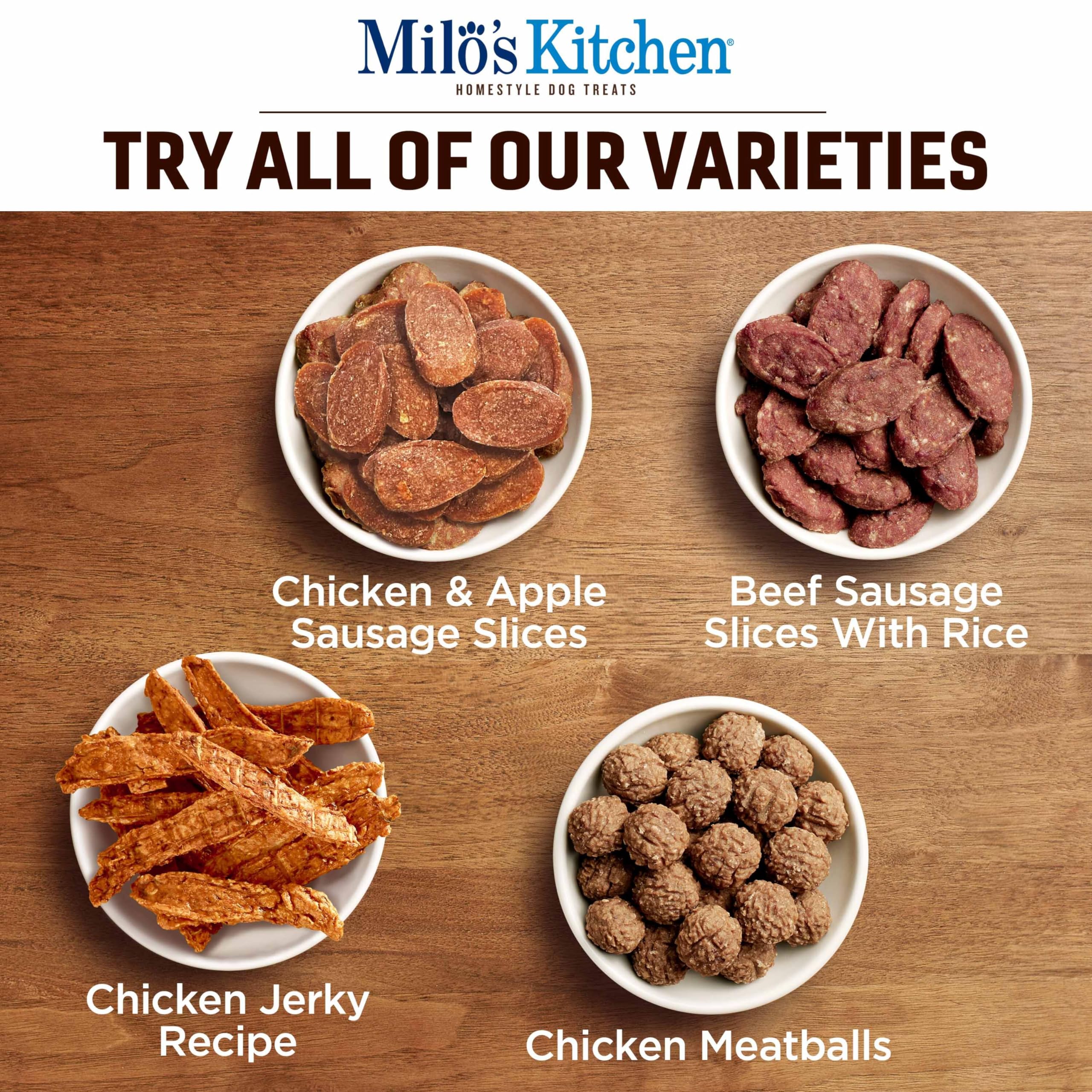 Milos Kitchen Homestyle Dog Treats, Chicken Meatballs, 18 Ounce, High Protein, No Artifical Flavors