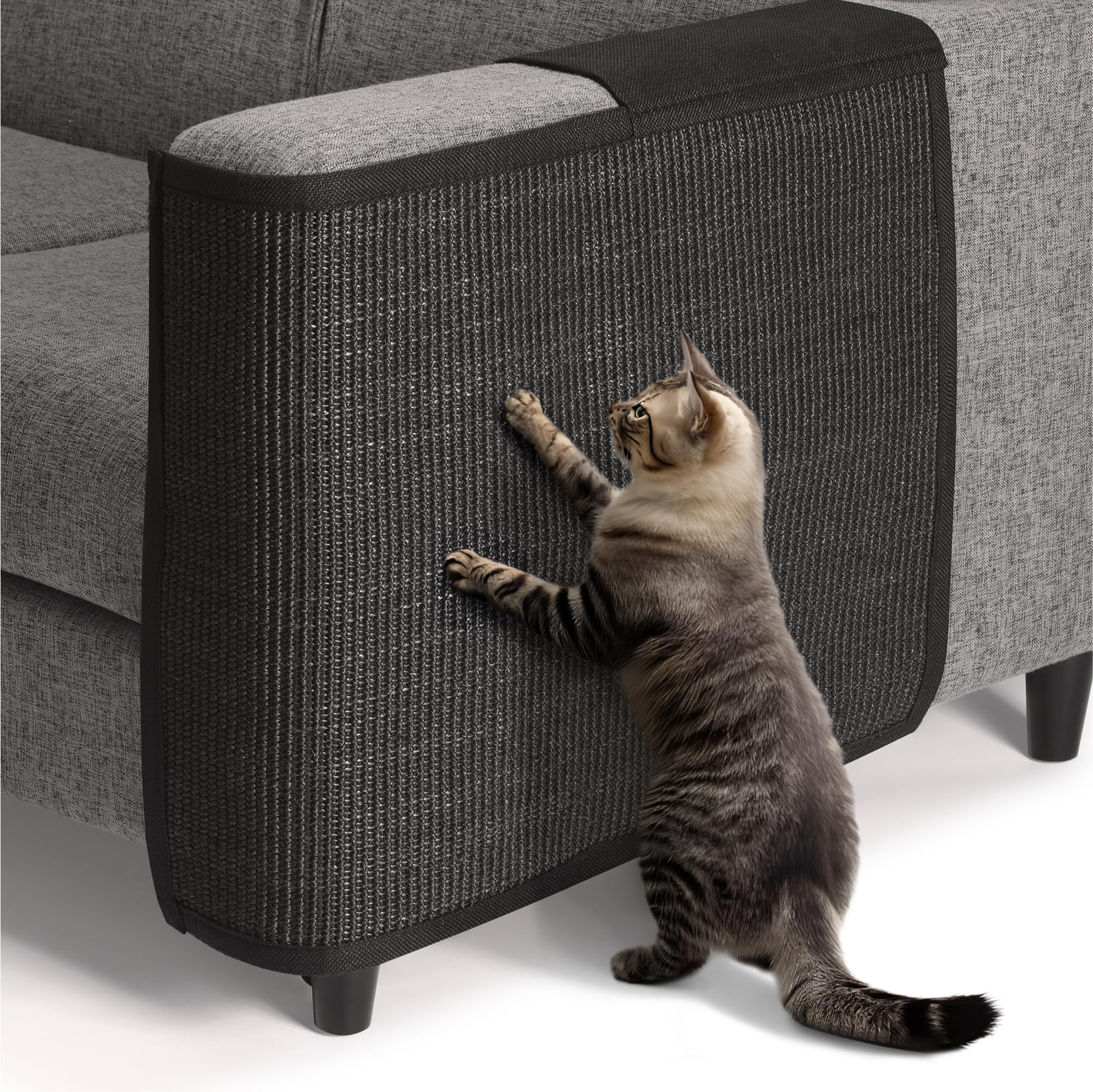 Navaris Cat Scratch Mat Sofa Protector - Natural Sisal Furniture Protector Scratching Pad For Cats - Scratch Carpet For Couch, S