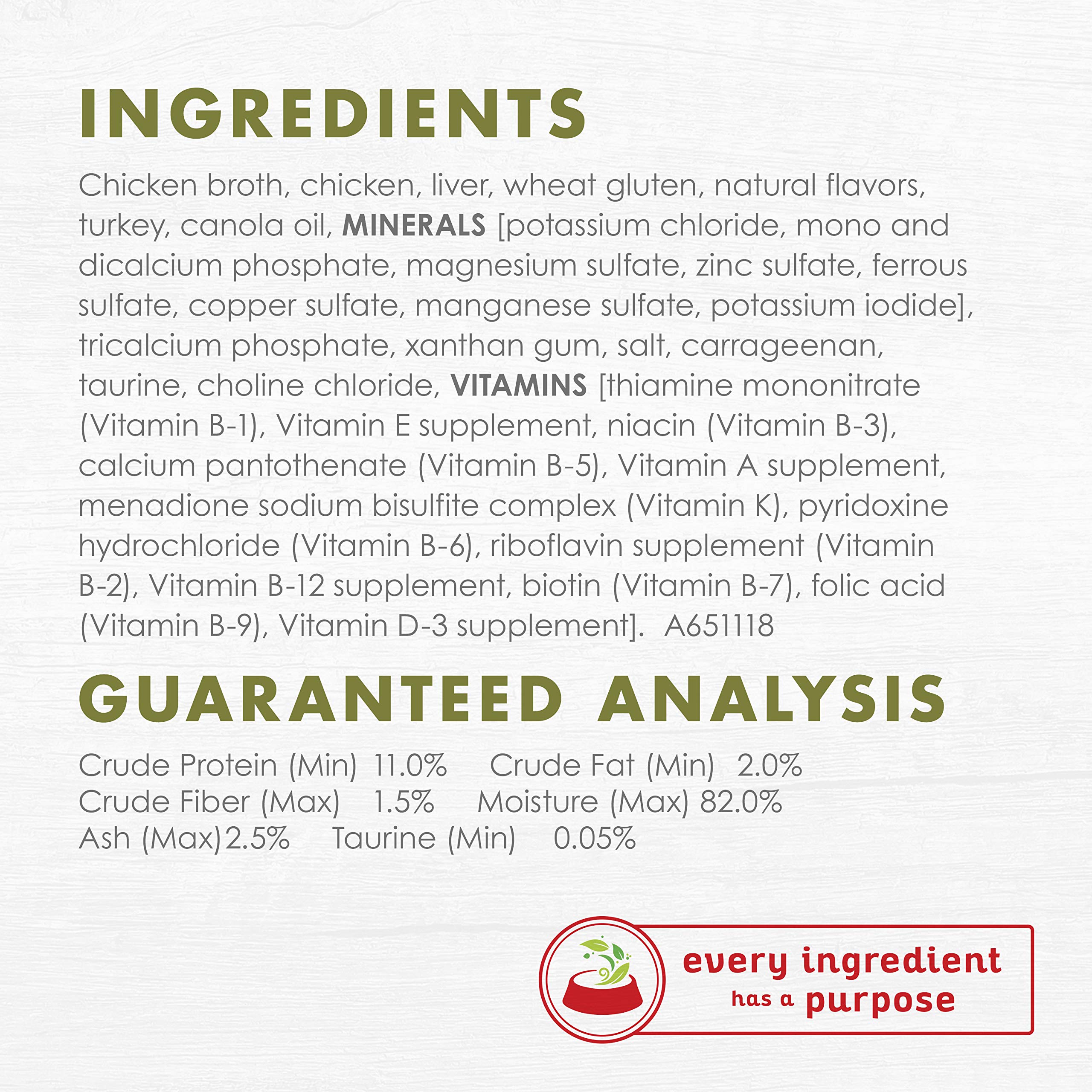 Purina Fancy Feast Wet Cat Food Gourmet Naturals White Meat Chicken Recipe in Wet Cat Food Gravy - (Pack of 12) 3 oz. Cans