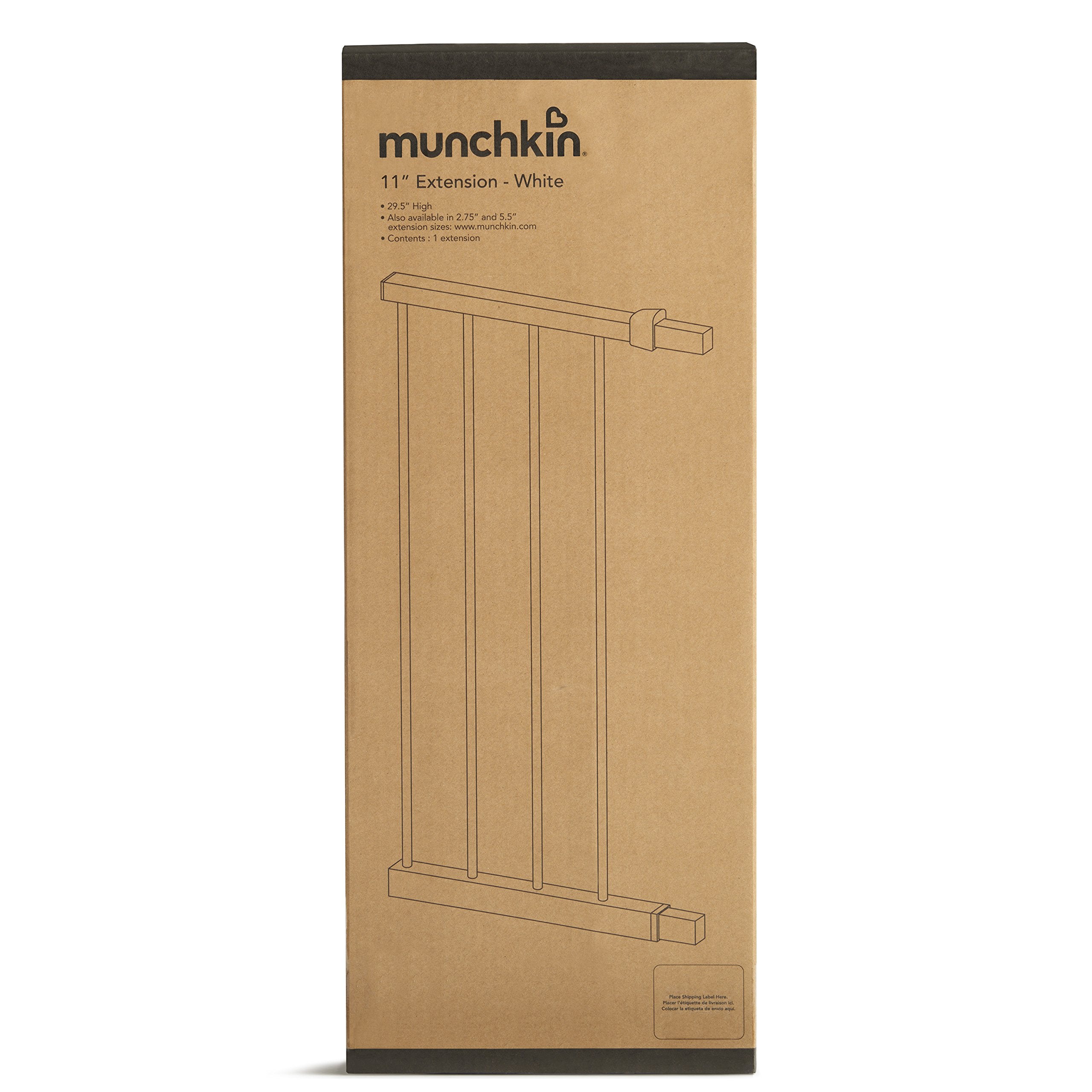 Munchkin Baby Gate Extension, White, 11'', Model MK0081