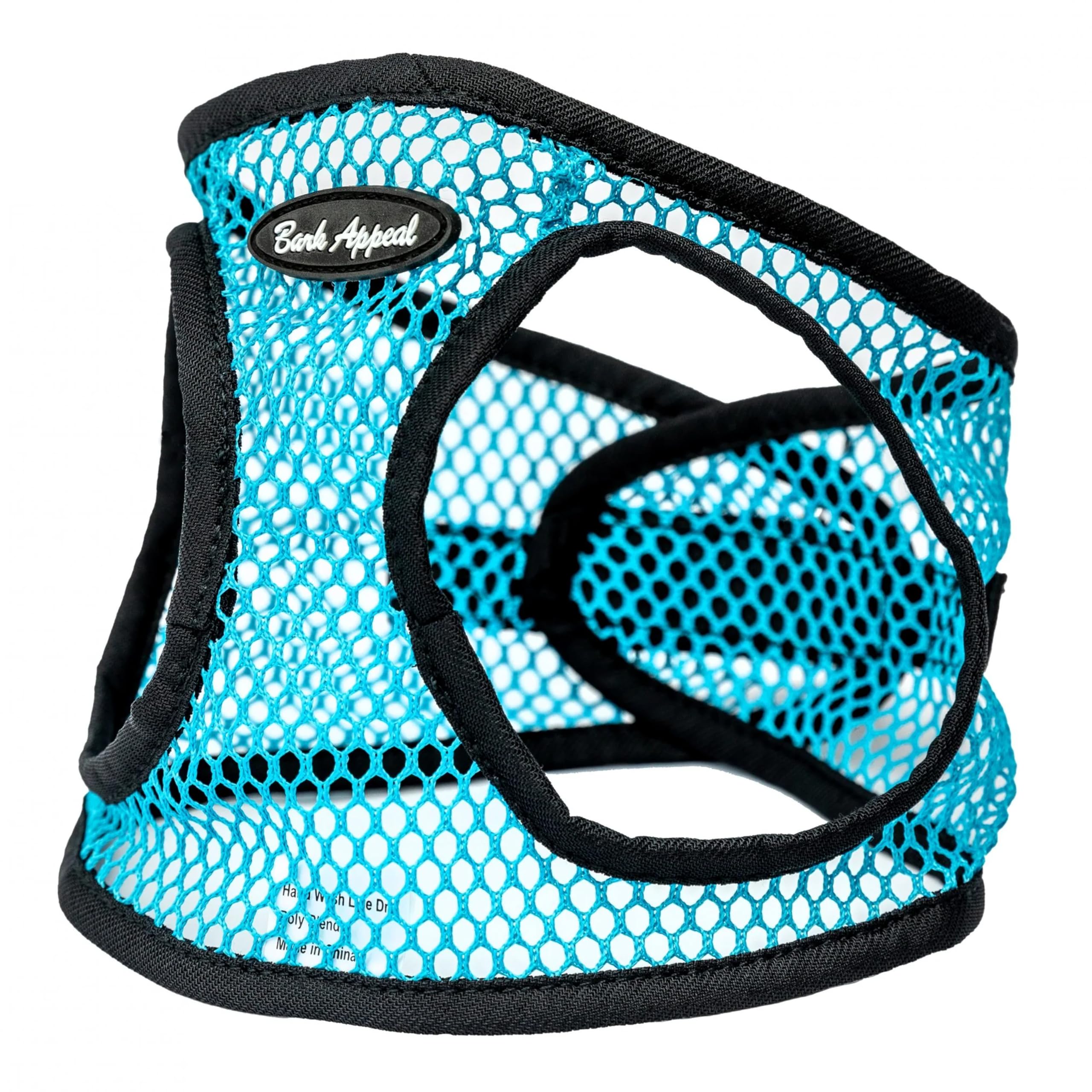 Bark Appeal Teal Netted Step-in Dog Harness for Extra Small Sized Pets - Updated Sizing, Remeasuring is Essential - Soft Netted 