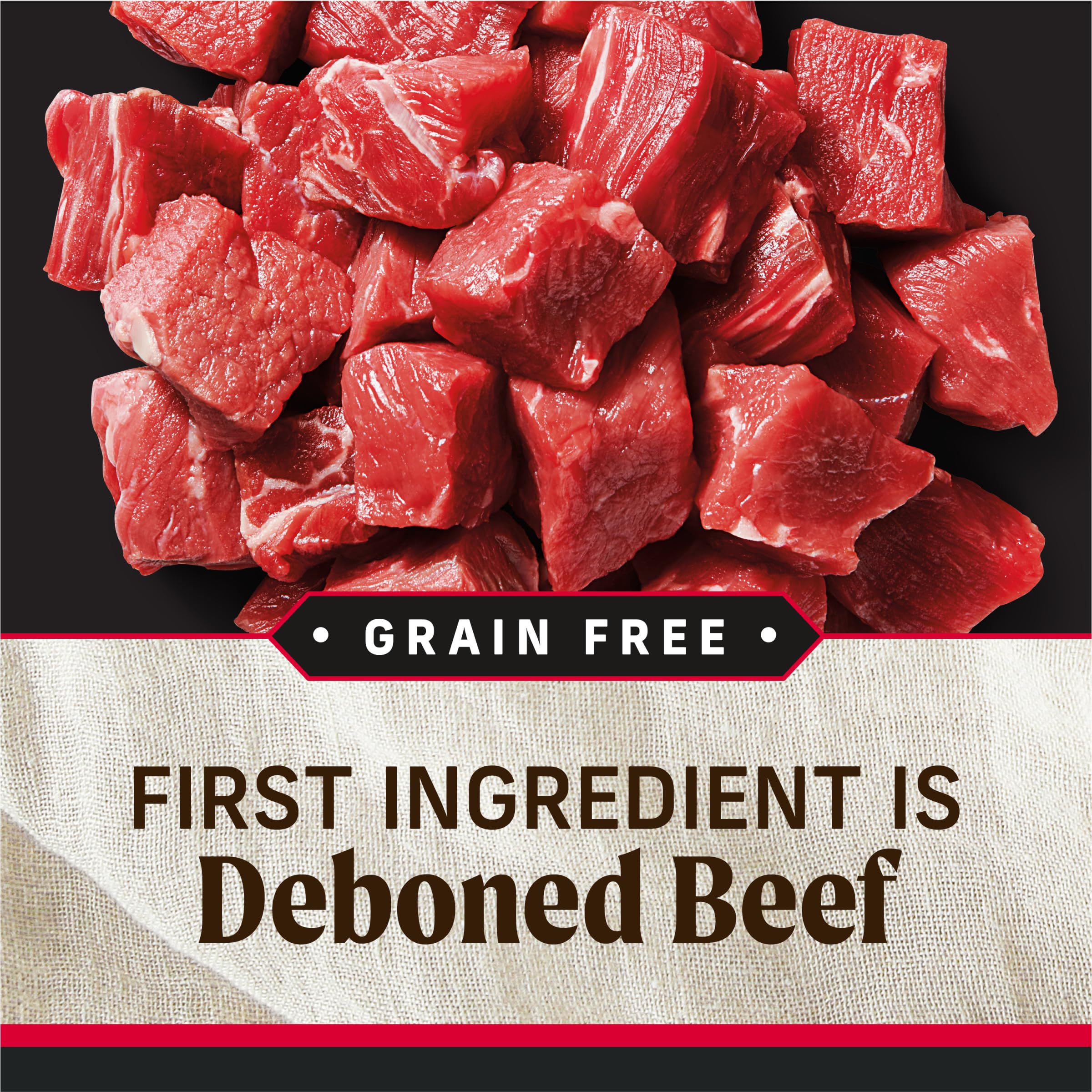 Merrick Backcountry Grain Free Premium Canned Wet Dog Food, Soft And Healthy Recipe, Real Beef Dinner - (Pack of 12) 12.7 oz. Ca