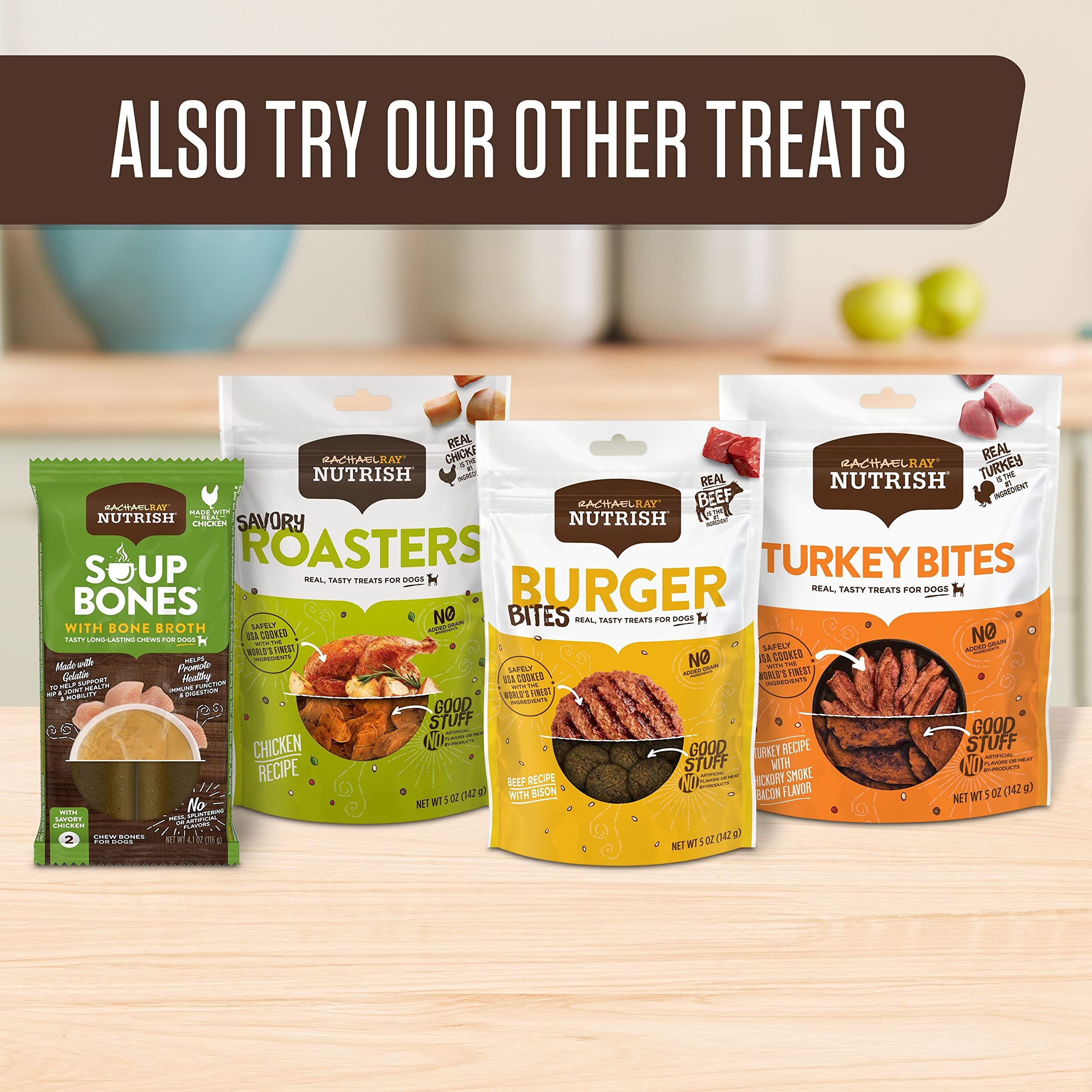 Rachael Ray Nutrish Turkey Bites Turkey Recipe With Hickory Smoke Bacon Flavor Dog Treats, 12 oz. Pouch