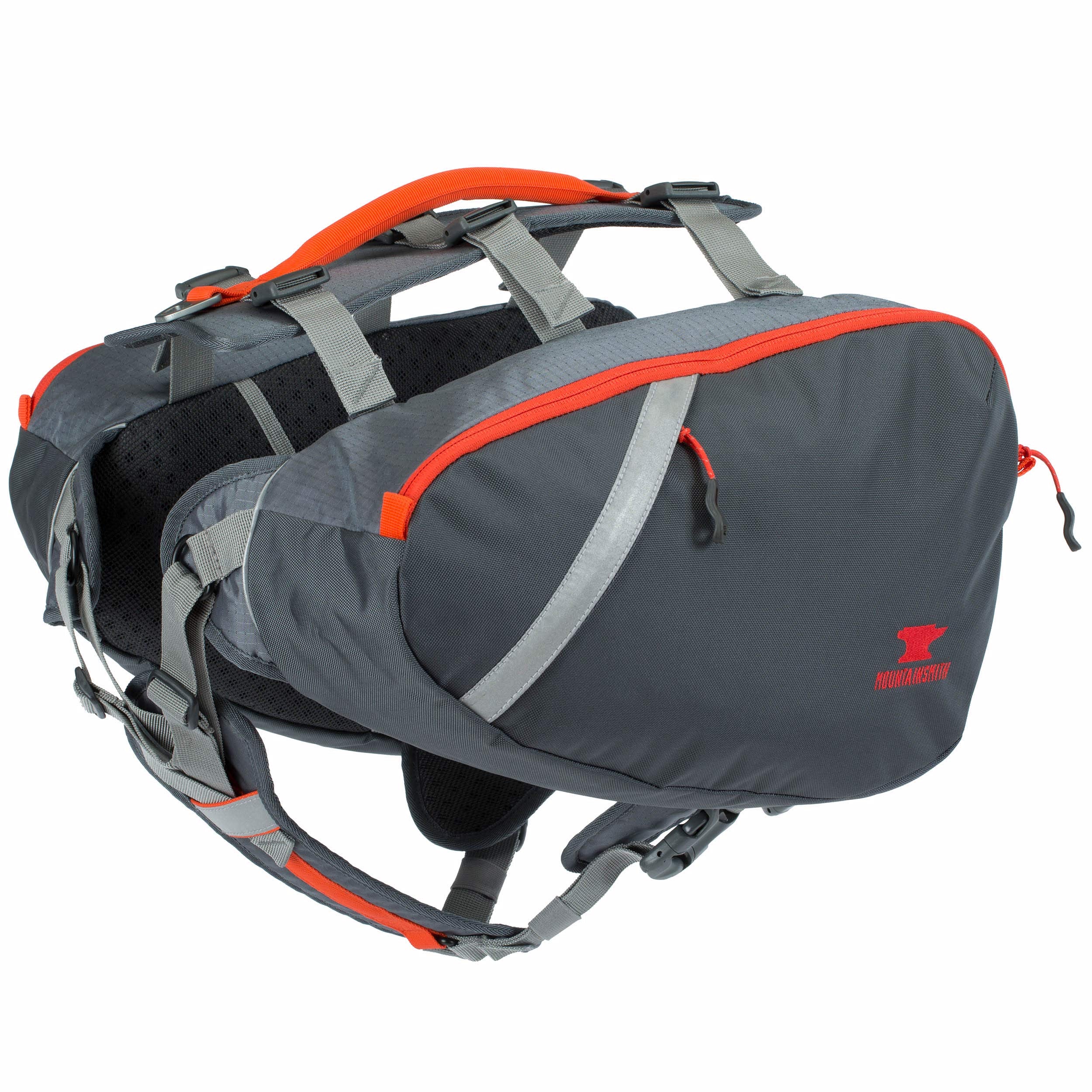 Mountainsmith K9 Dog Pack, Adjustable Chest And Back Harness Canine Backpack, Saddle Bags With Zippered Pockets For Camping, Travel, Outdoors, Backpacking, Hiking