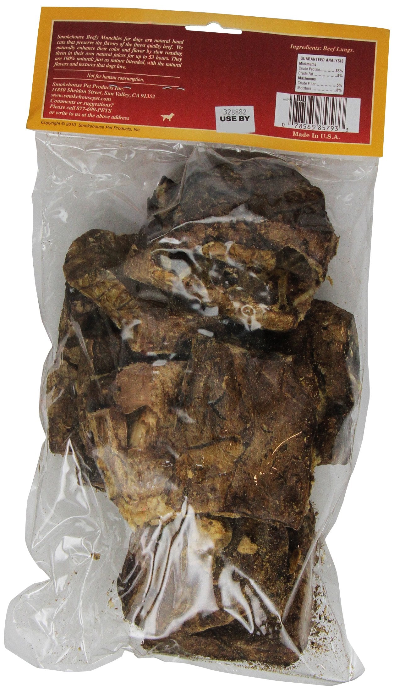 Smokehouse 100-Percent Natural Beef Munchies Dog Treats, 8-Ounce