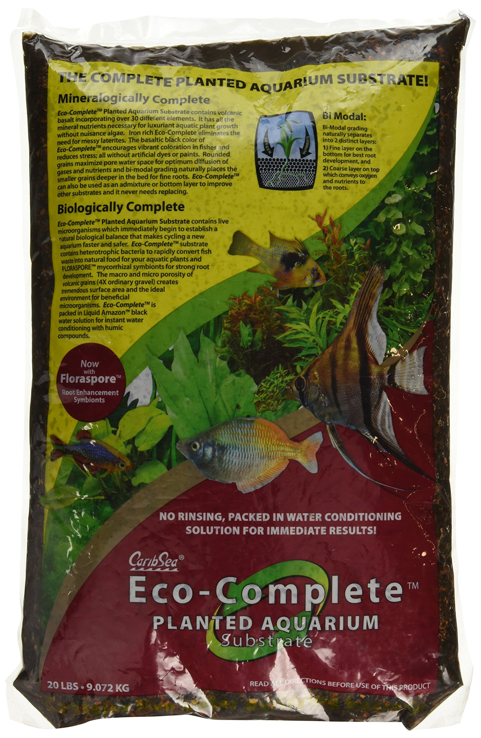 Carib Sea ACS00771 Planted Substrate for Aquarium, 2/20-Pound, Red Set of 2