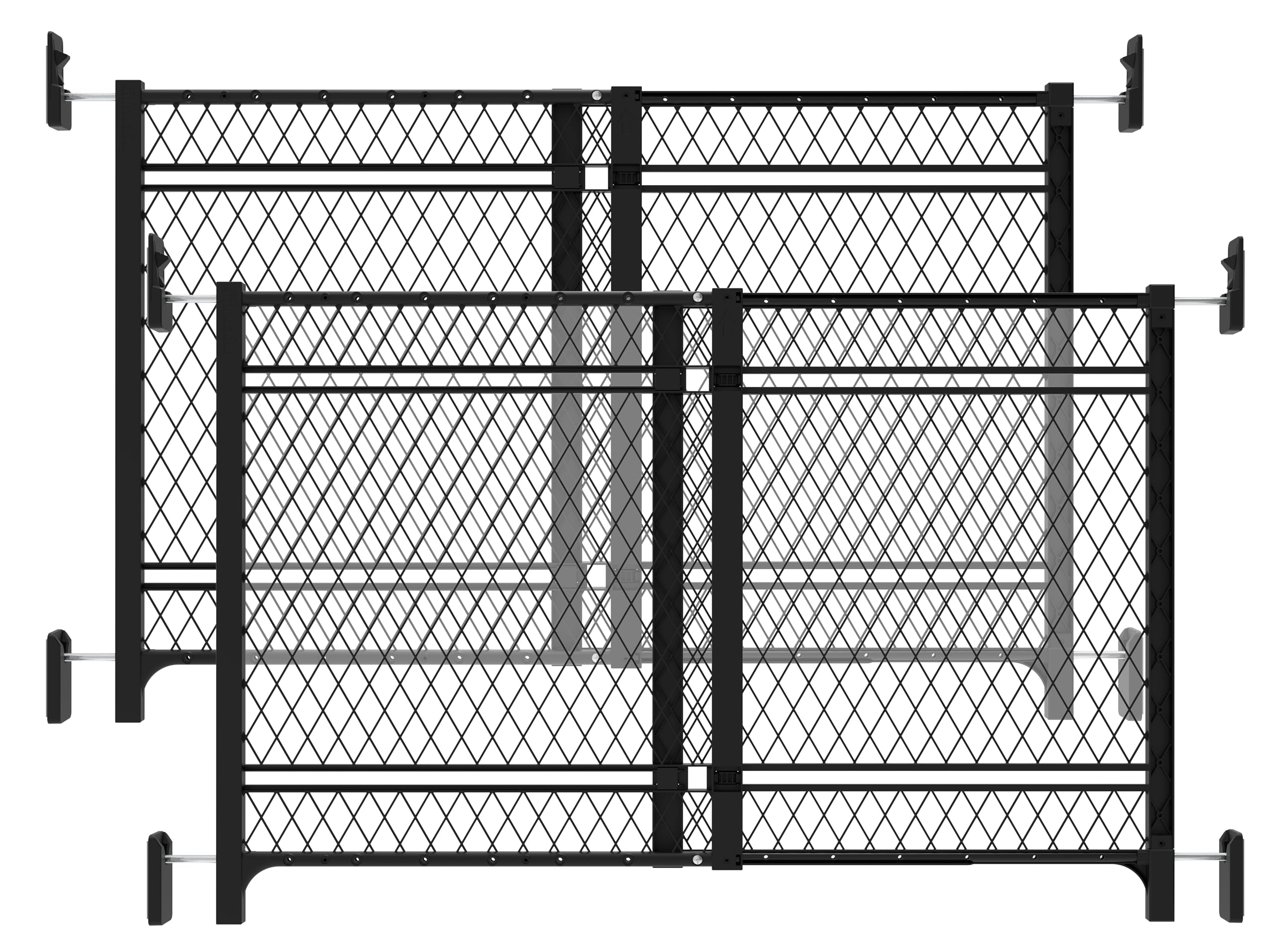 Ingenuity Doorway 42W Series Baby and Dog Gate 2-Pack, Indoor Outdoor, Wont Rust or Warp, Galvanized Steel, Fits 23-42 Openings