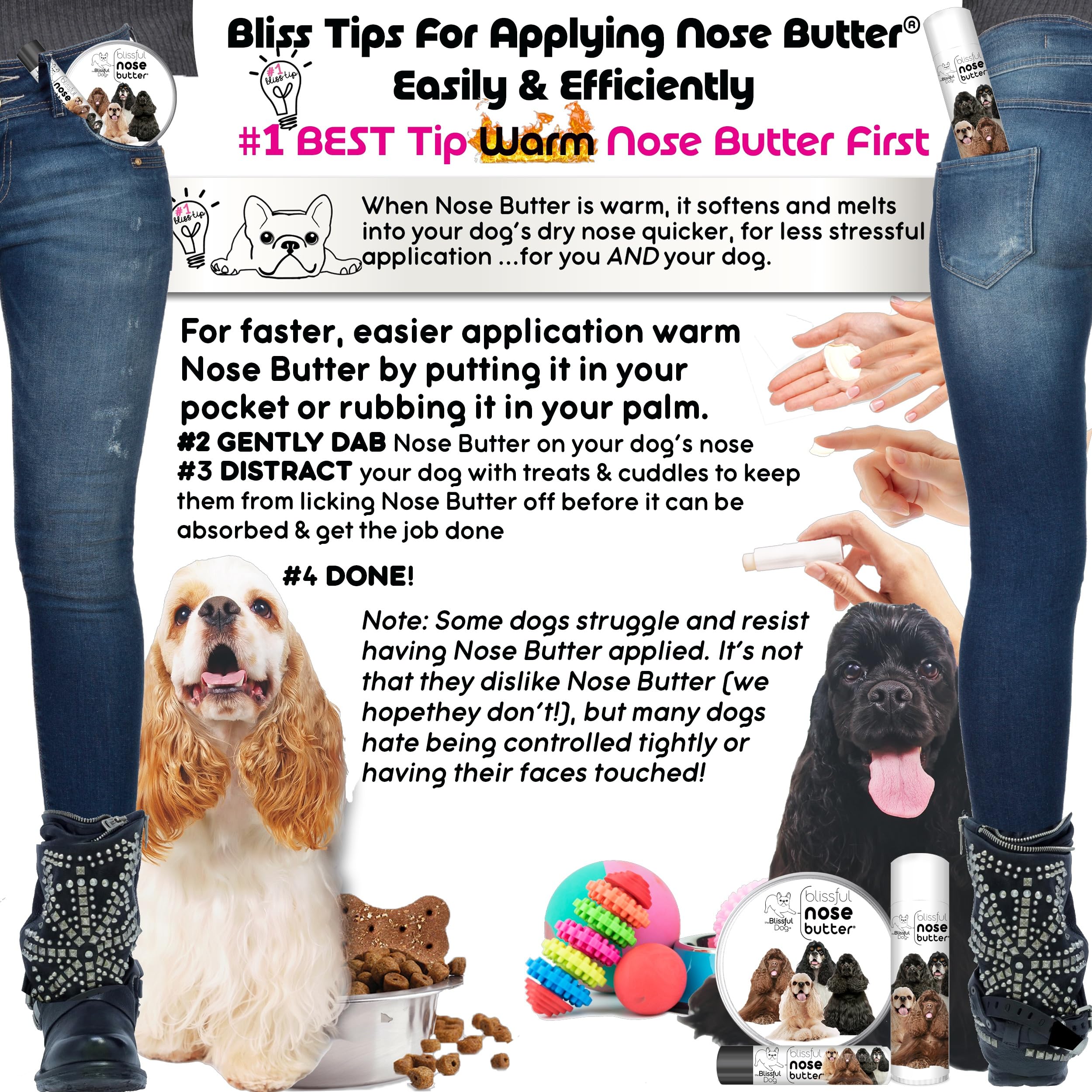The Blissful Dog Cocker Spaniel Unscented Nose Butter